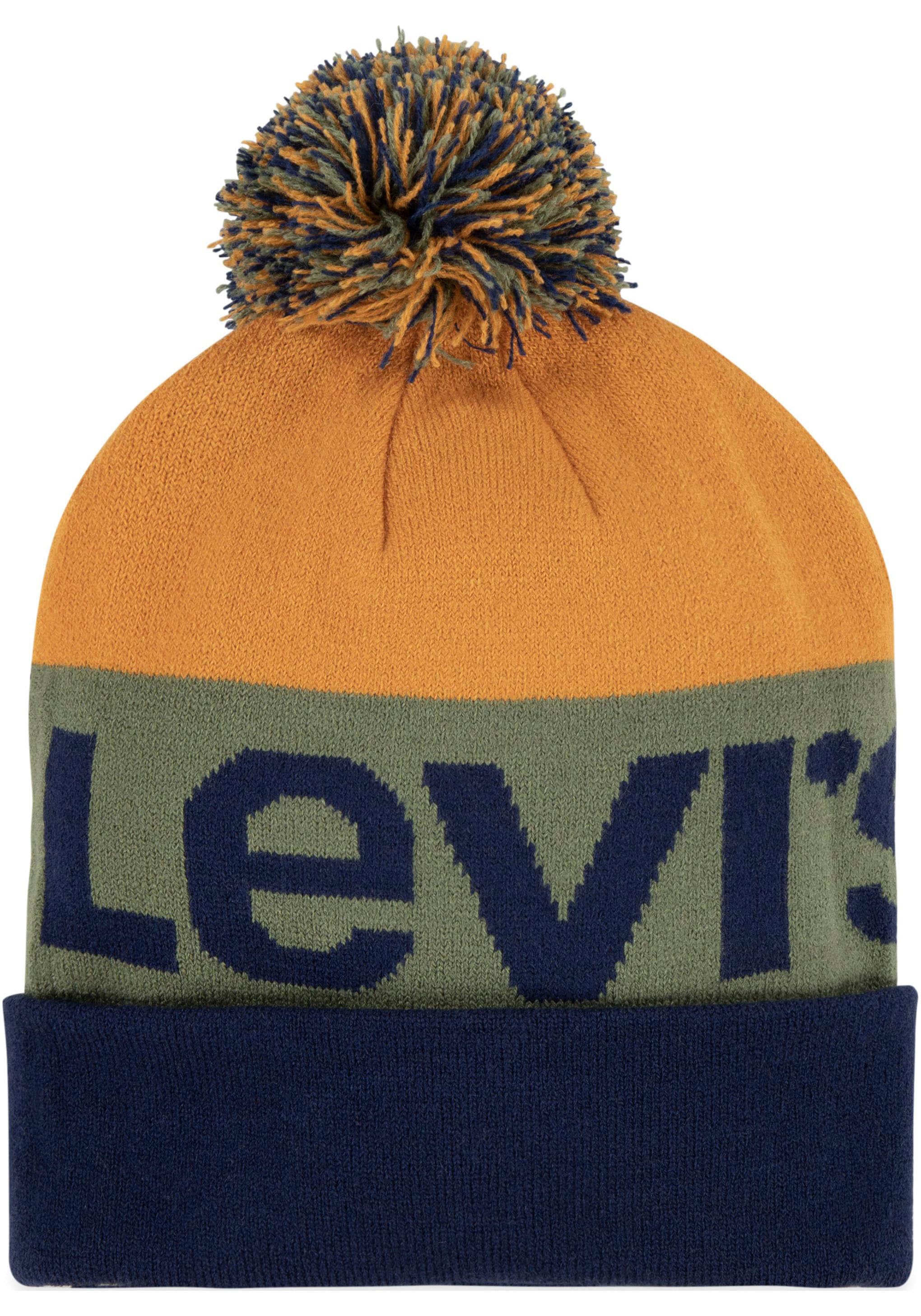 Levi's® Kids Bommelmütze, (Set), und Handschuh im Set