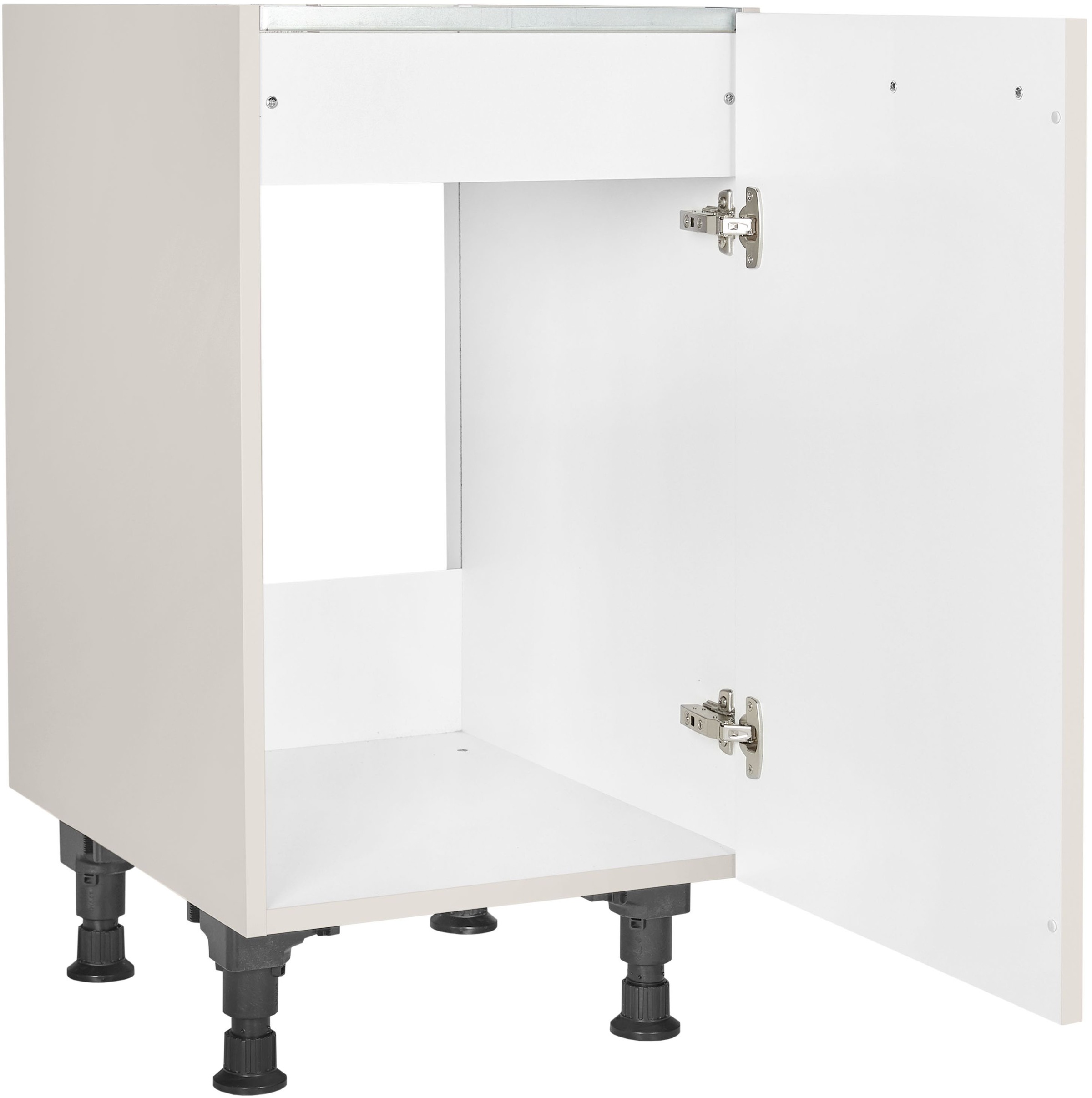 nobilia® Spülenschrank »"Flash", Ausrichtung wählbar, vormontiert, in den Breiten«, 45 und 60 cm, mit höhenverstellbaren Sockelfüßen