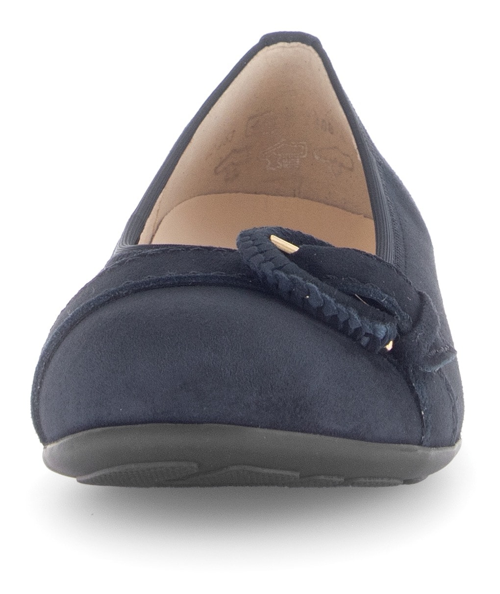Gabor Ballerina »FLORENZ«, Blockabsatz, Businessschuh, Komfortschuh mit Elastikeinfass, Weite G