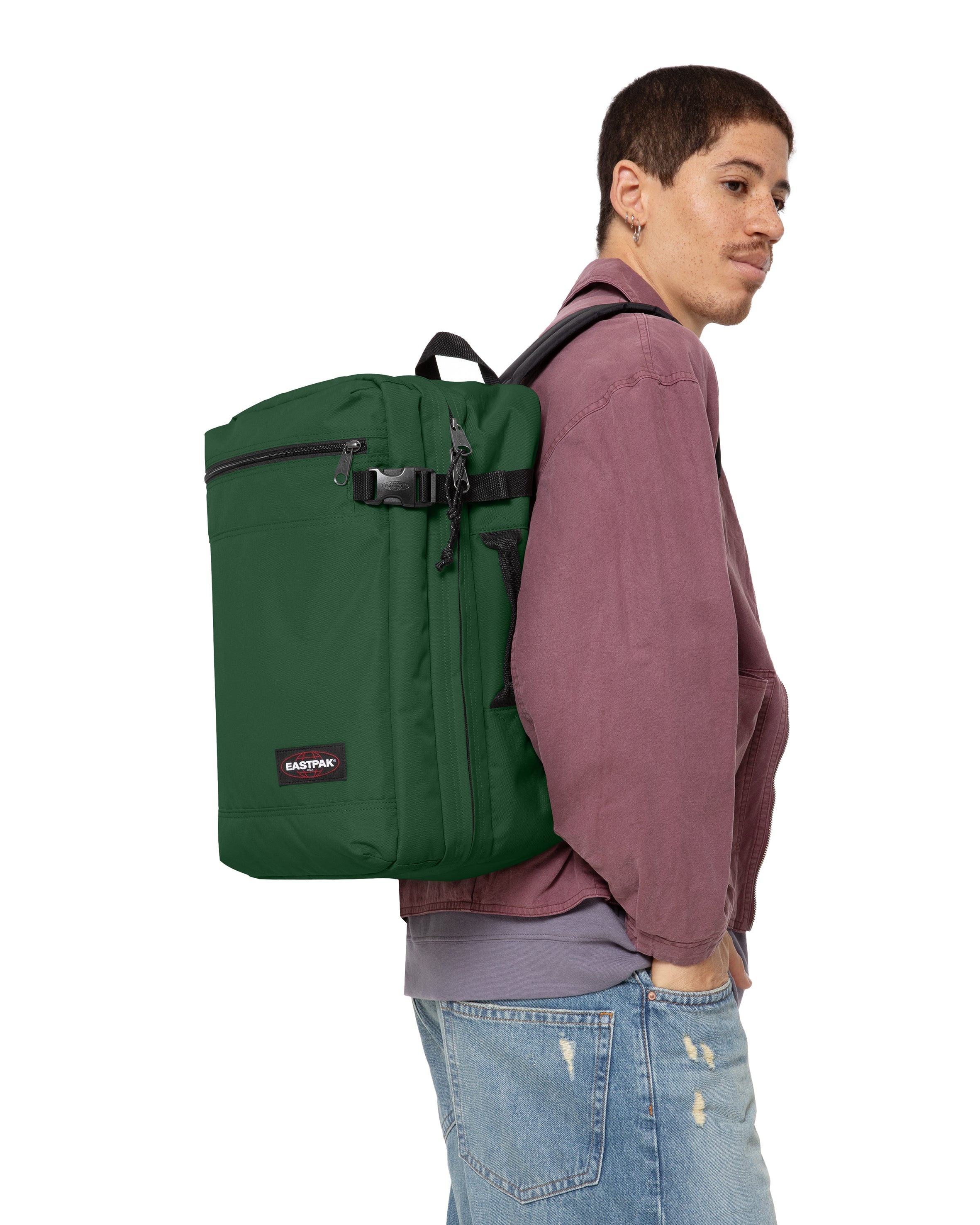 Eastpak Freizeitrucksack »TRANSIT'R PACK Cloth Beige« Reisetasche Sporttasche Reisegepäck Duffle-Tasche