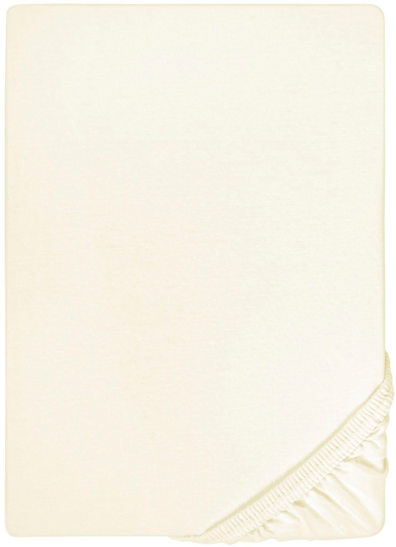 Biberna Spannbettlaken »Marc in Gr. 90x200, 140x200 oder 180x200 cm«, (1 St.), aus Baumwolle, für Matratzen bis 22 cm Höhe, Bettlaken, Spannbetttuch