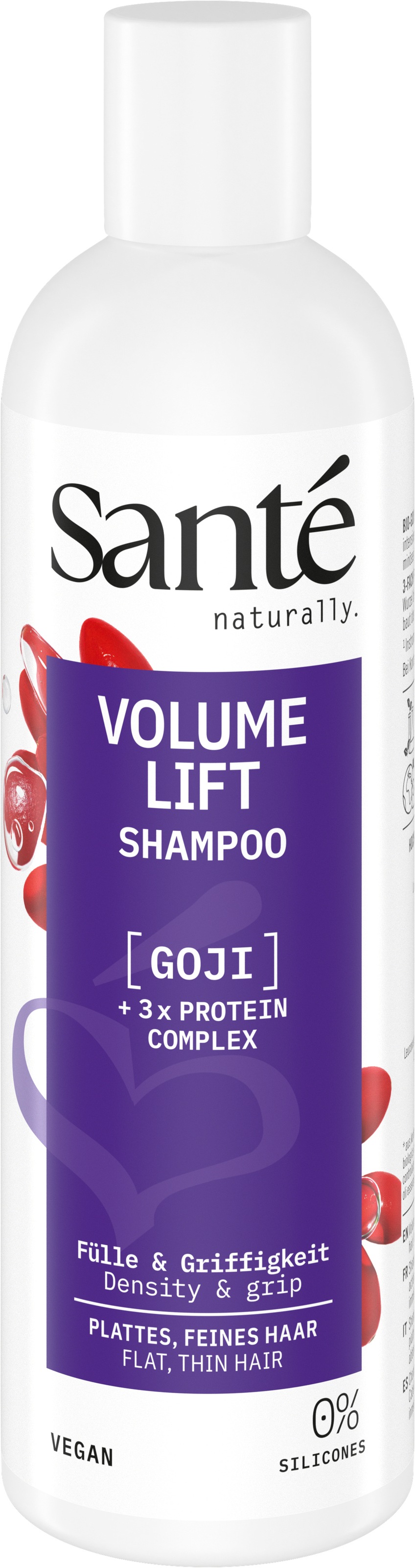 SANTE Haarshampoo »Volume Lift Shampoo Goji + 3-fach Protein Komplex« Haarshampoo, mit Gojibeerenextrakt