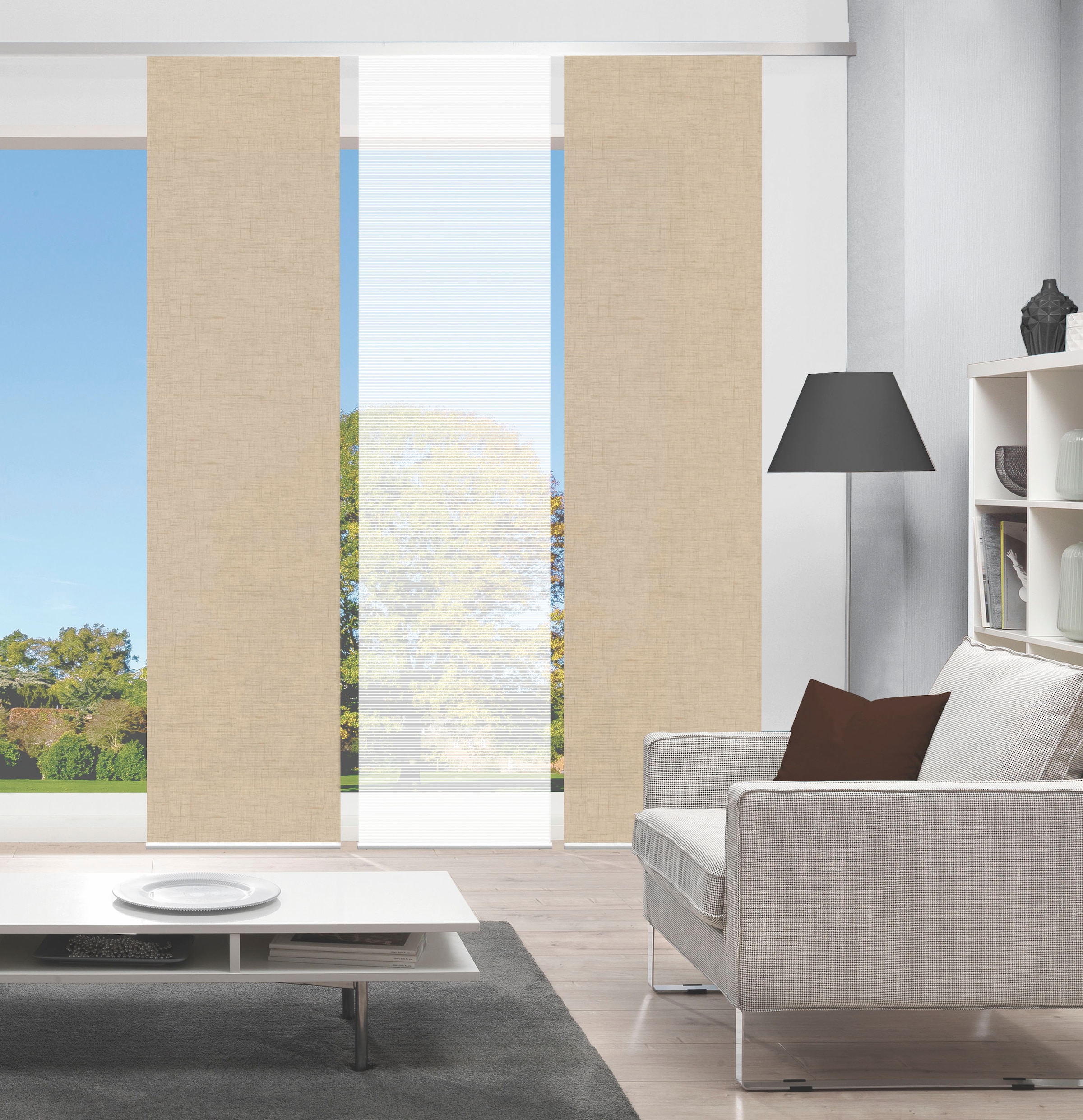 Vision S Schiebegardine »PIVE 3er SET« Paneelwagen 3 Stk. tlg. Schiebevorhang Digidruck 3er Set PIVE