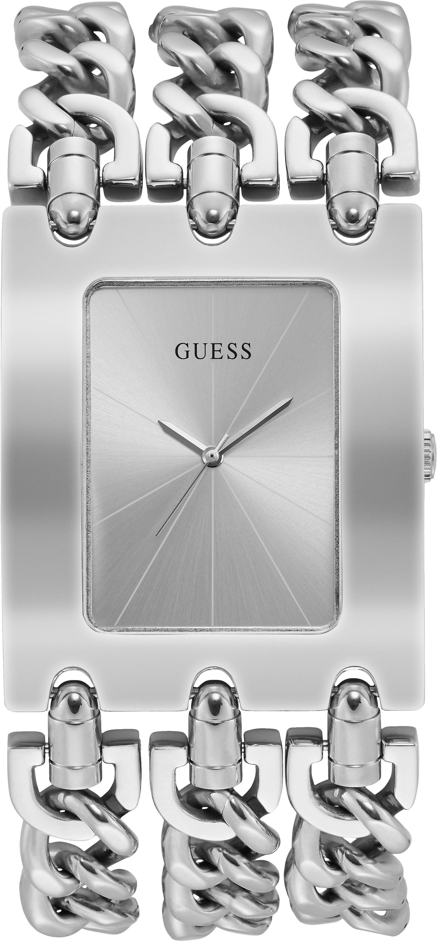 Guess Quarzuhr »HEAVY METAL, W1274L1«, Armbanduhr, Damenuhr