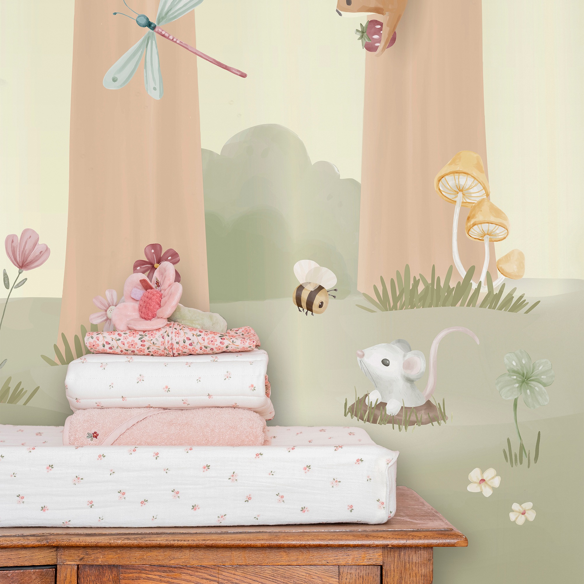 LITTLE DUTCH Vliestapete »Fairy Garden«, neutral, 280x300cm (LxB) ca. 8,4m2