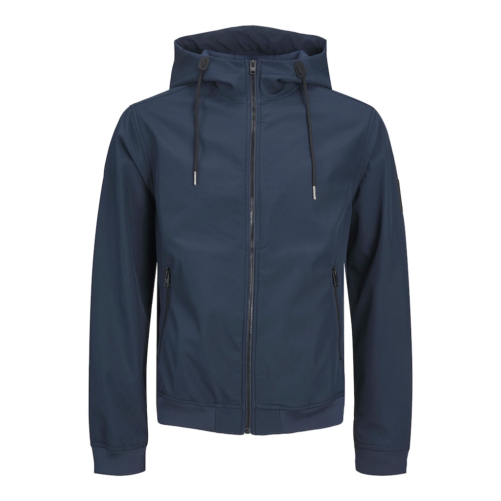 Jack & Jones PlusSize Softshelljacke »JJEBASIC SOFTSHELL HOOD NOOS PLS«, mit Kapuze