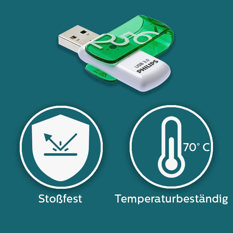 Philips USB-Stick »Vivid Edition 256GB«, (USB 3.0 Lesegeschwindigkeit 100 MB/s)