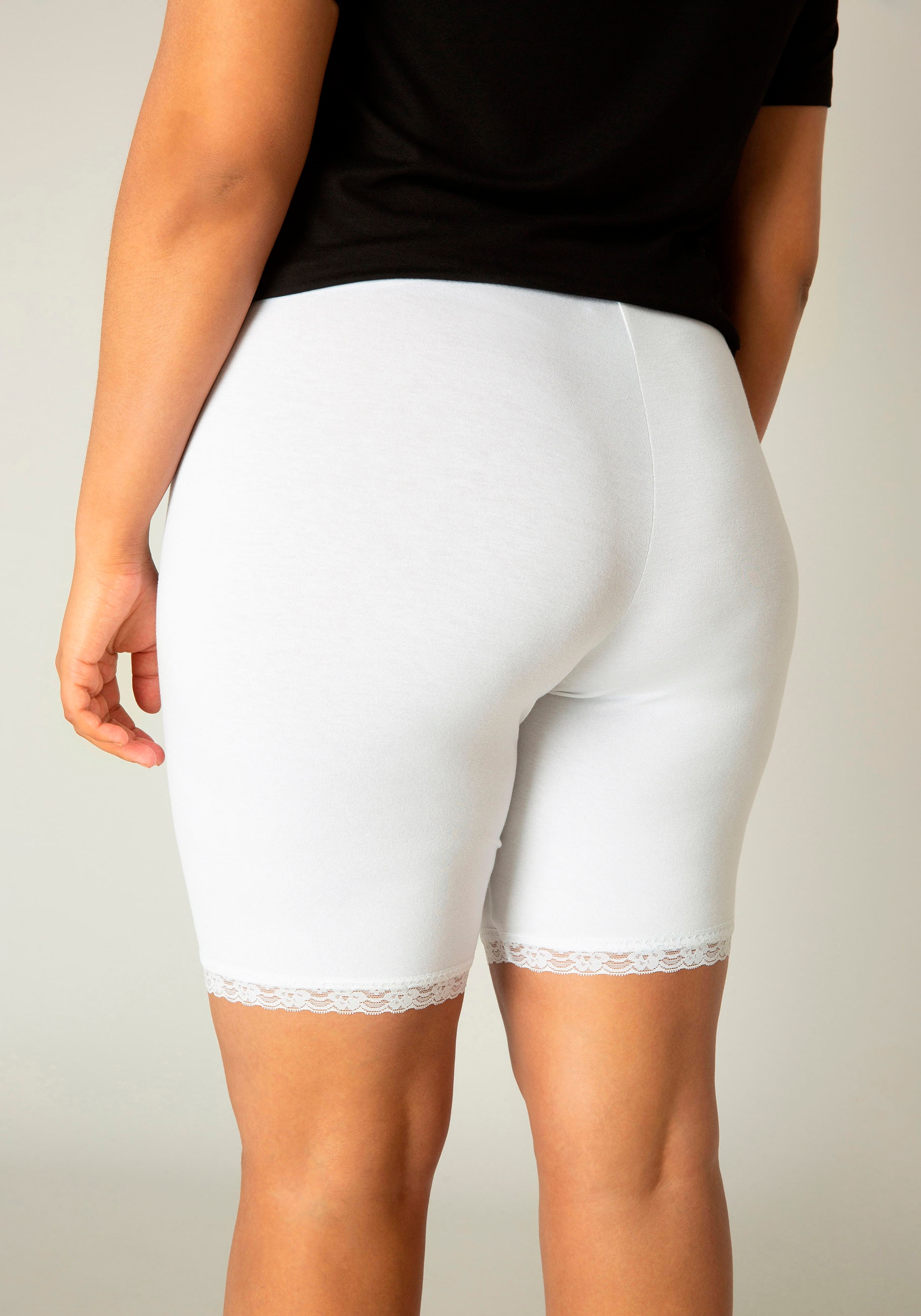 Base Level Curvy Radlerhose »Ava«  mit Spitzenkante