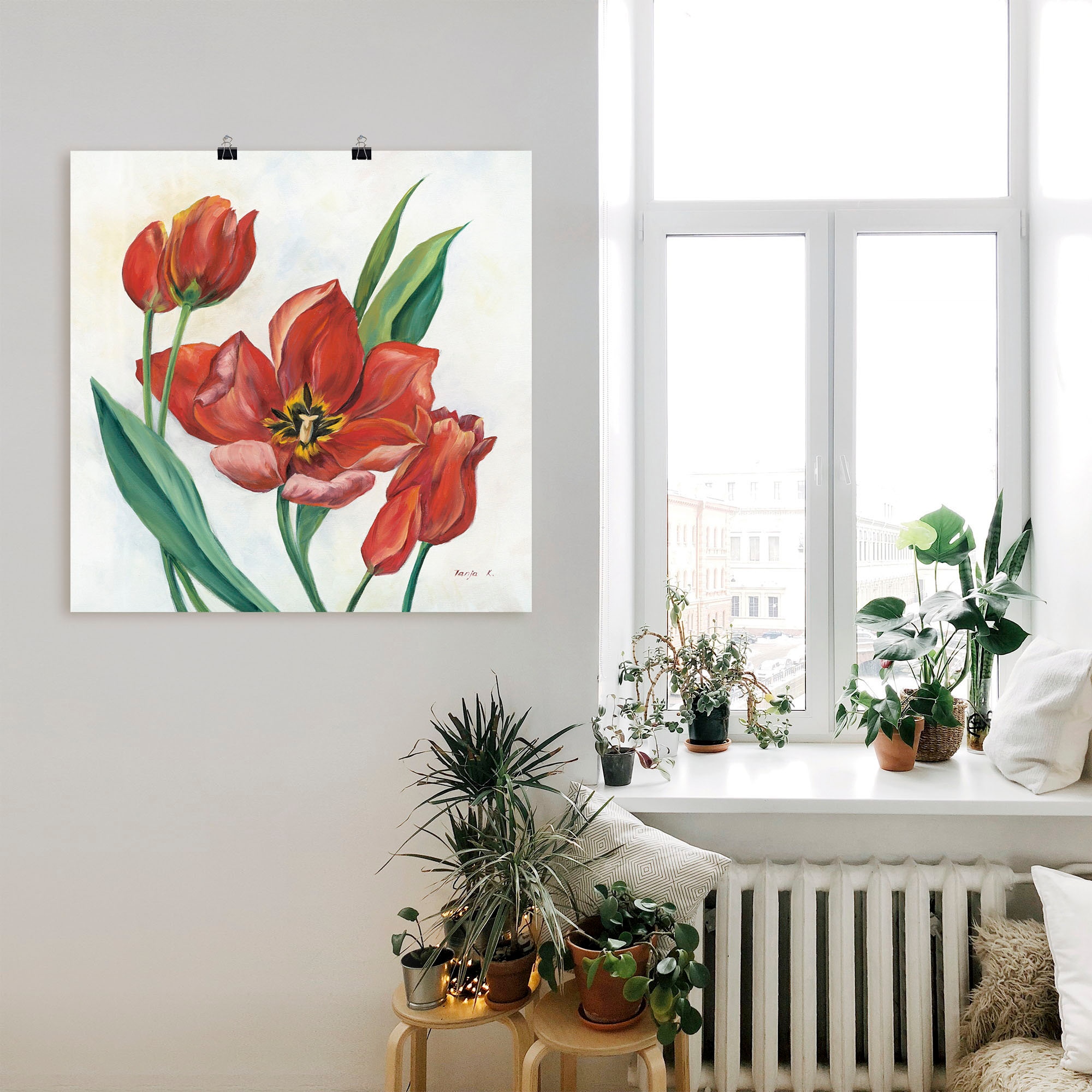 Artland Wandbild »Tulpen I«, Blumenbilder, (1 St.), als Leinwandbild, Poster in verschied. Größen