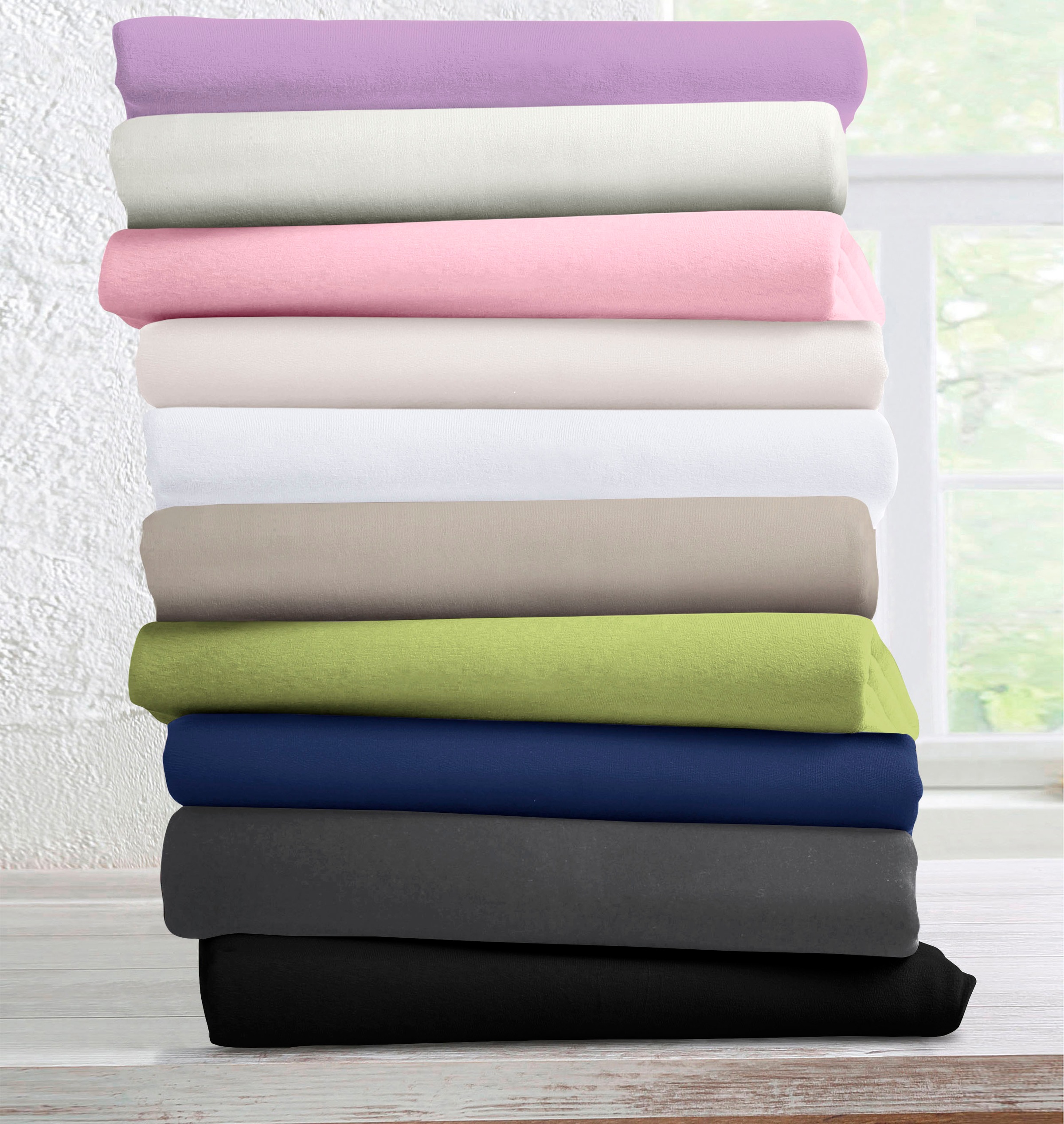bellana Spannbettlaken »Melone in Gr. 70x140, 90x200, 140x200 oder 180x200 günstig online kaufen