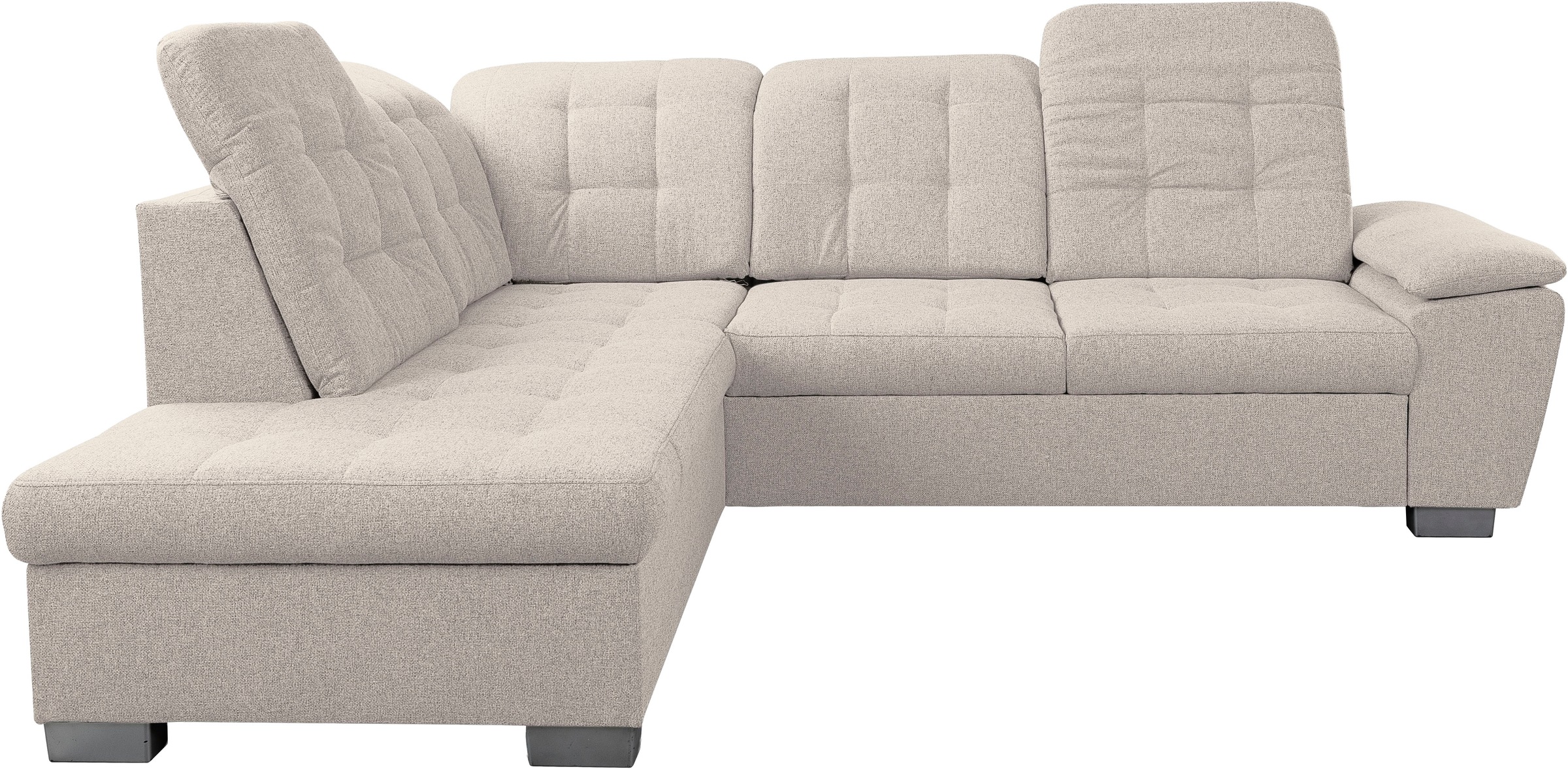 WERK2 Ecksofa »Bonny inkl. Kopfteilverstellung, Bettfunktion, Stauraum, L-F günstig online kaufen