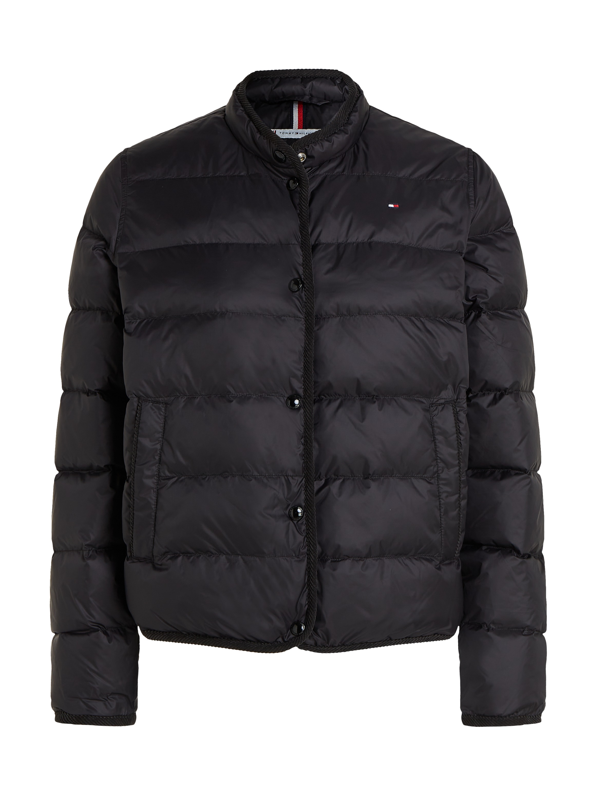 Tommy Hilfiger Steppjacke »LW DOWN COLLARLESS JACKET«, mit leichter Wattierung