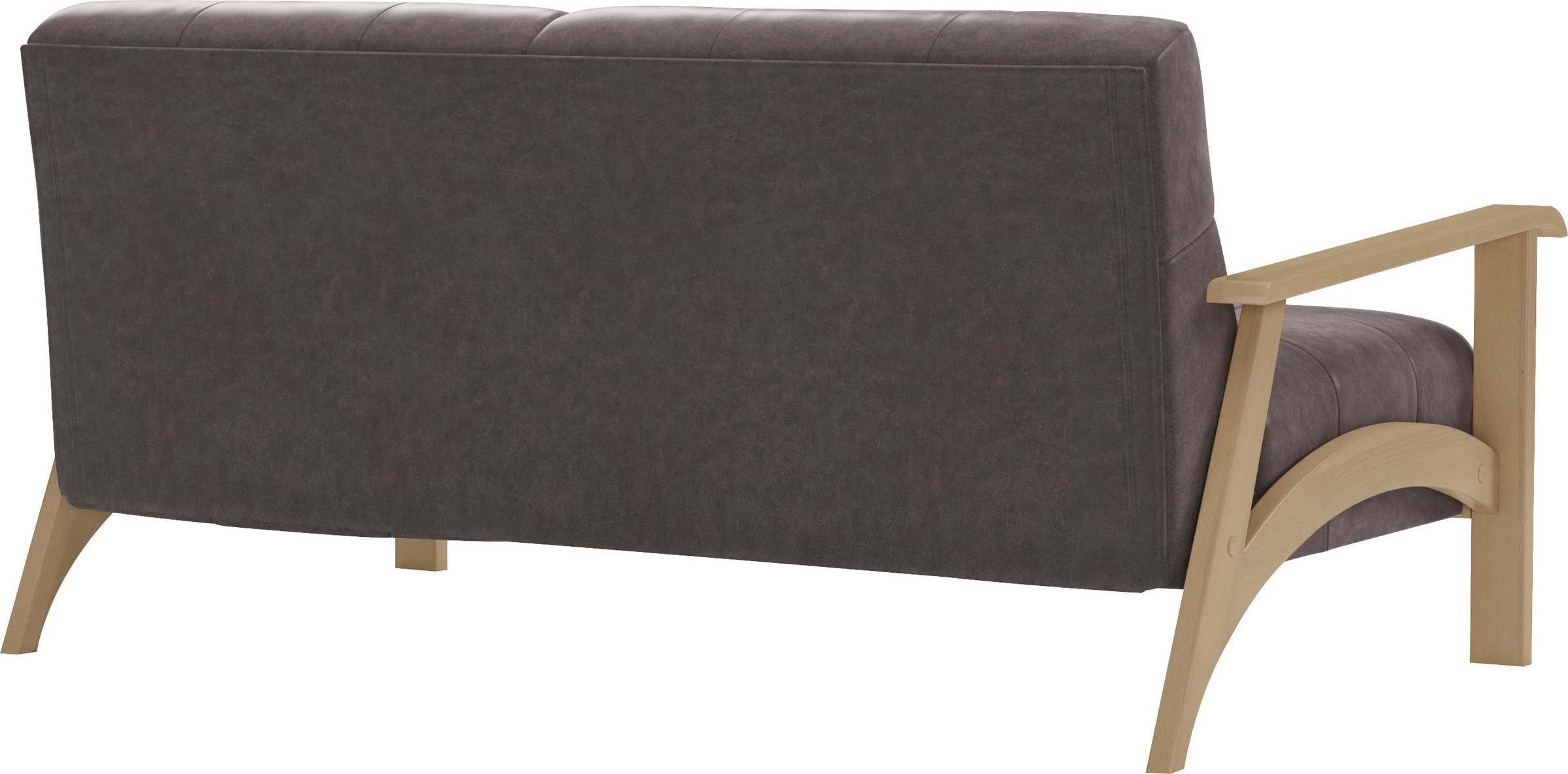 sit&more 2,5-Sitzer »Billund«, Armlehnen aus Buchenholz in natur, verschiedene Bezüge und Farben