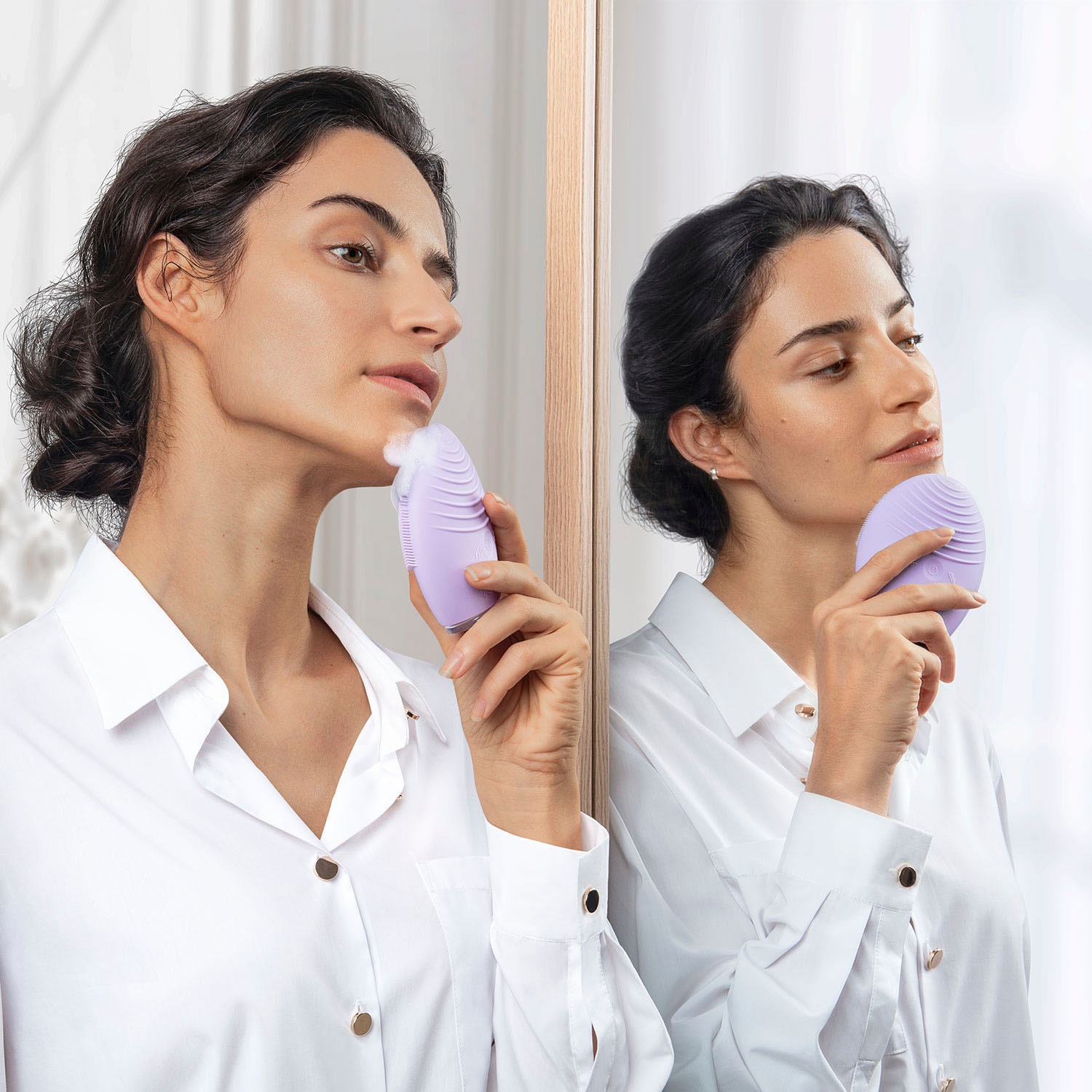 8. Bild von FOREO Elektrische Gesichtsreinigungsbürste »LUNA™ 4 sensitive skin«