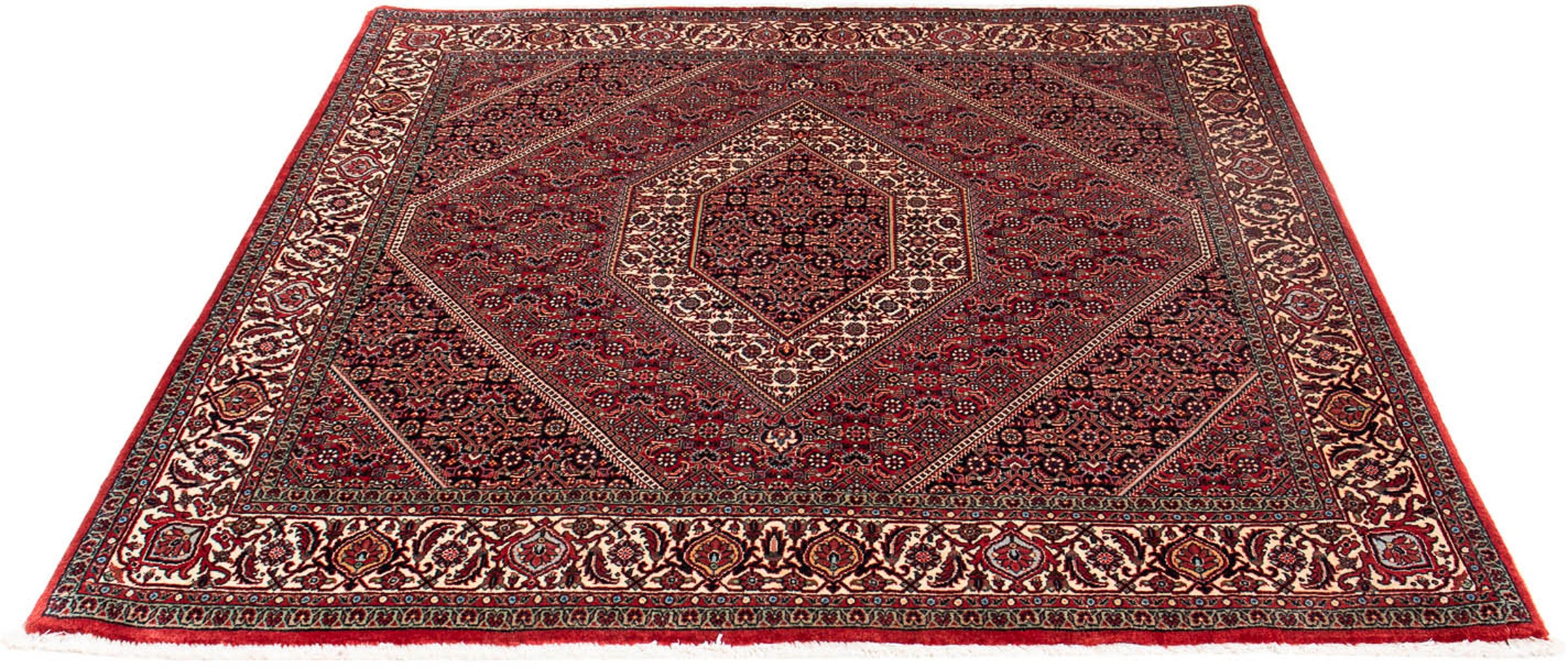 morgenland Orientteppich »Perser - Bidjar quadratisch - 152 x 148 cm - dunk günstig online kaufen