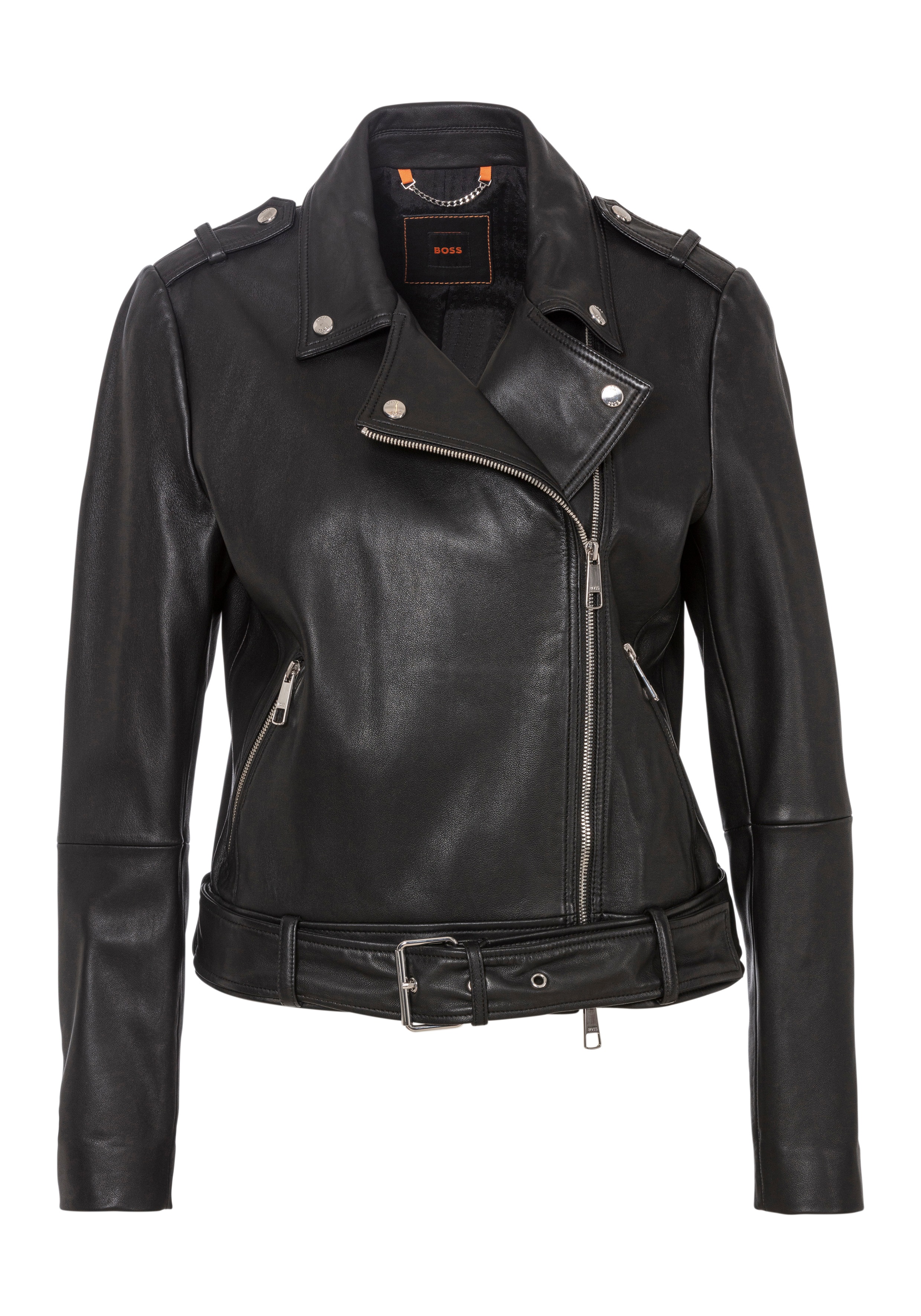 Lederjacke „C_Sameli“, Gr. 40, Black_001