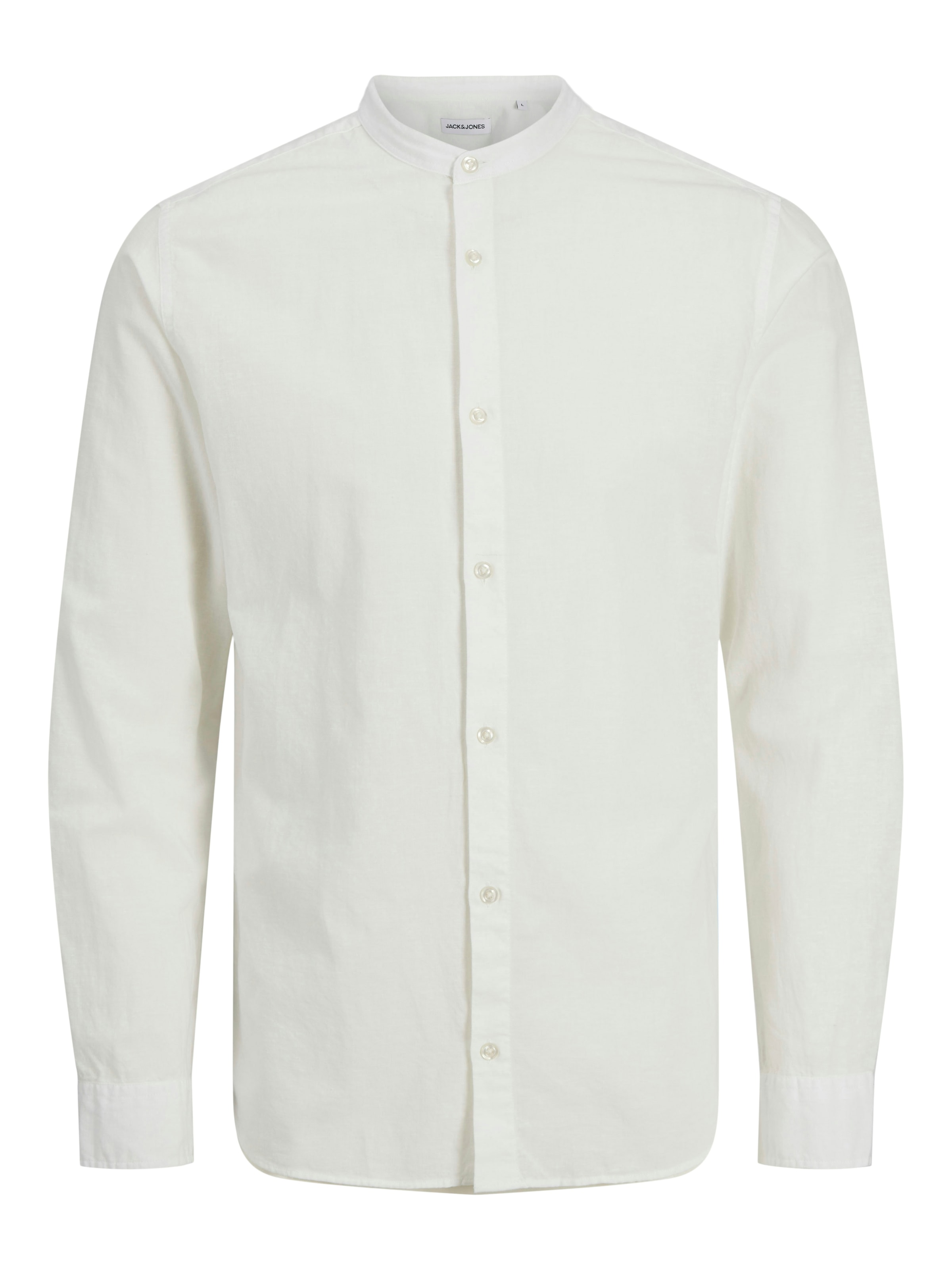 Jack & Jones PlusSize Langarmhemd »JJEBREEZE LINEN BLE BAND SHIRT LS SN PLS«