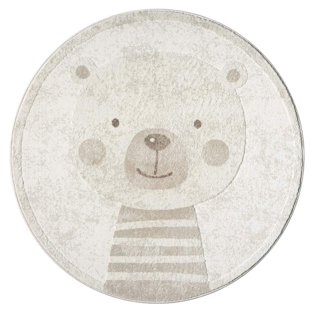 Carpet City Kinderteppich »MARA710«, rund, 11 mm Höhe, Kinderzimmer, Kurzflor,robust,Tiere, Spielzimmer
