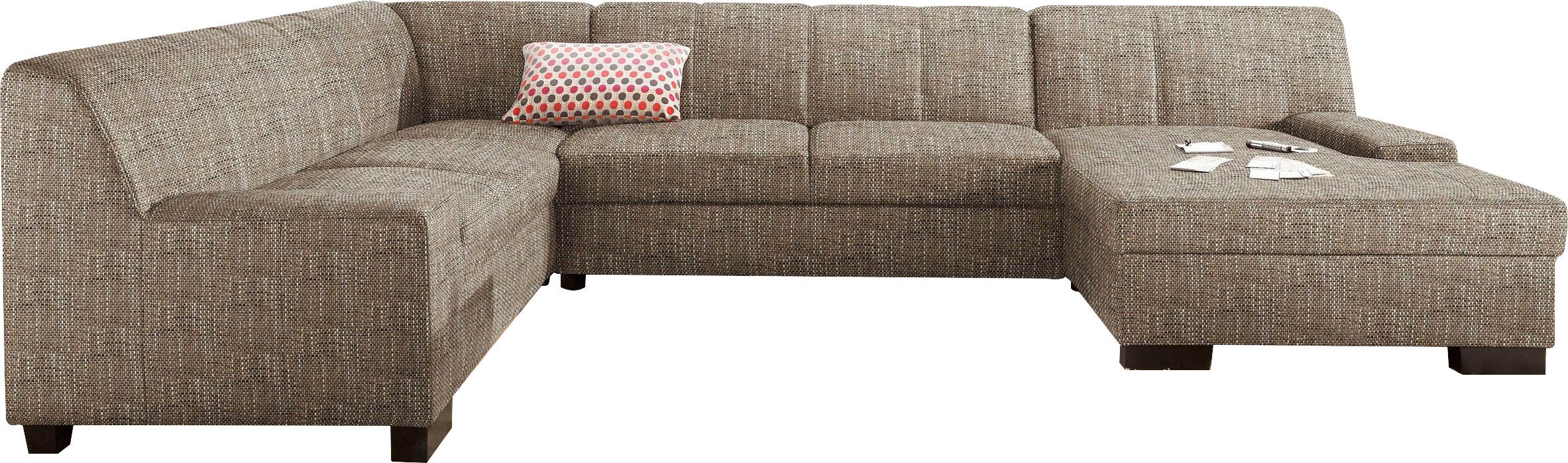 DOMO collection Wohnlandschaft »Norma Top, elegant und modern, flache Armle günstig online kaufen