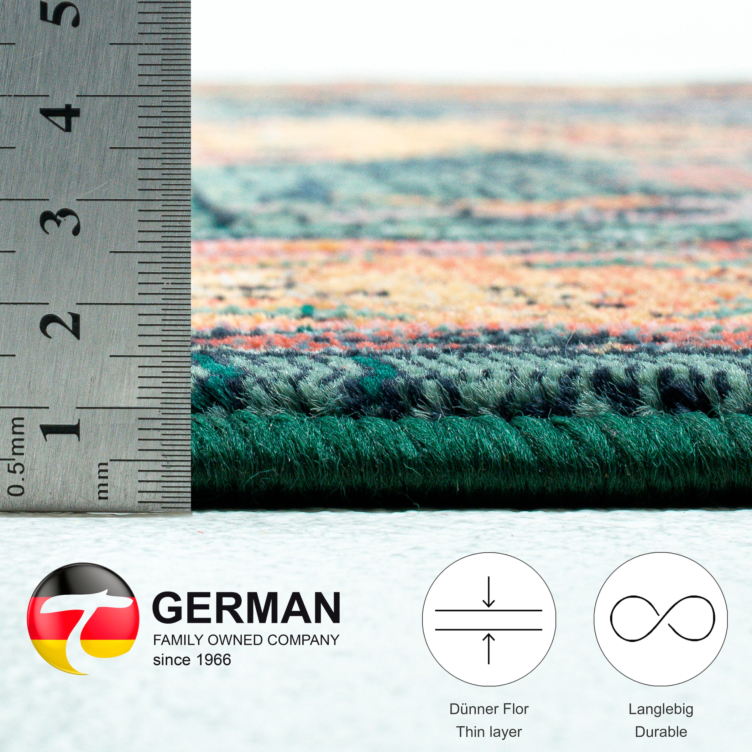 THEKO Teppich »Gabiro 13«, rechteckig, 10 mm Höhe, gewebt, Orient-Optik, ideal im Wohnzimmer & Schlafzimmer