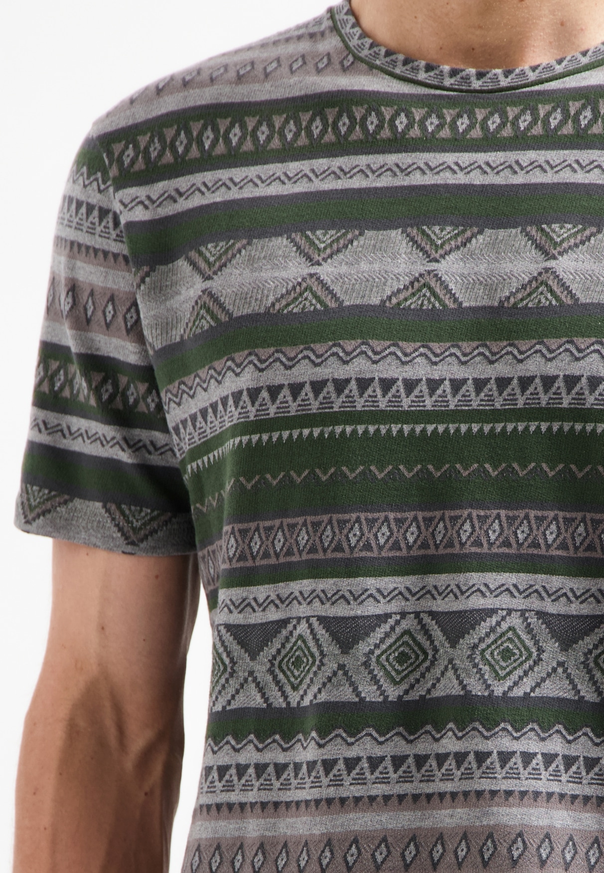 NO EXCESS T-Shirt »No Excess Jacquard-T-Shirt«