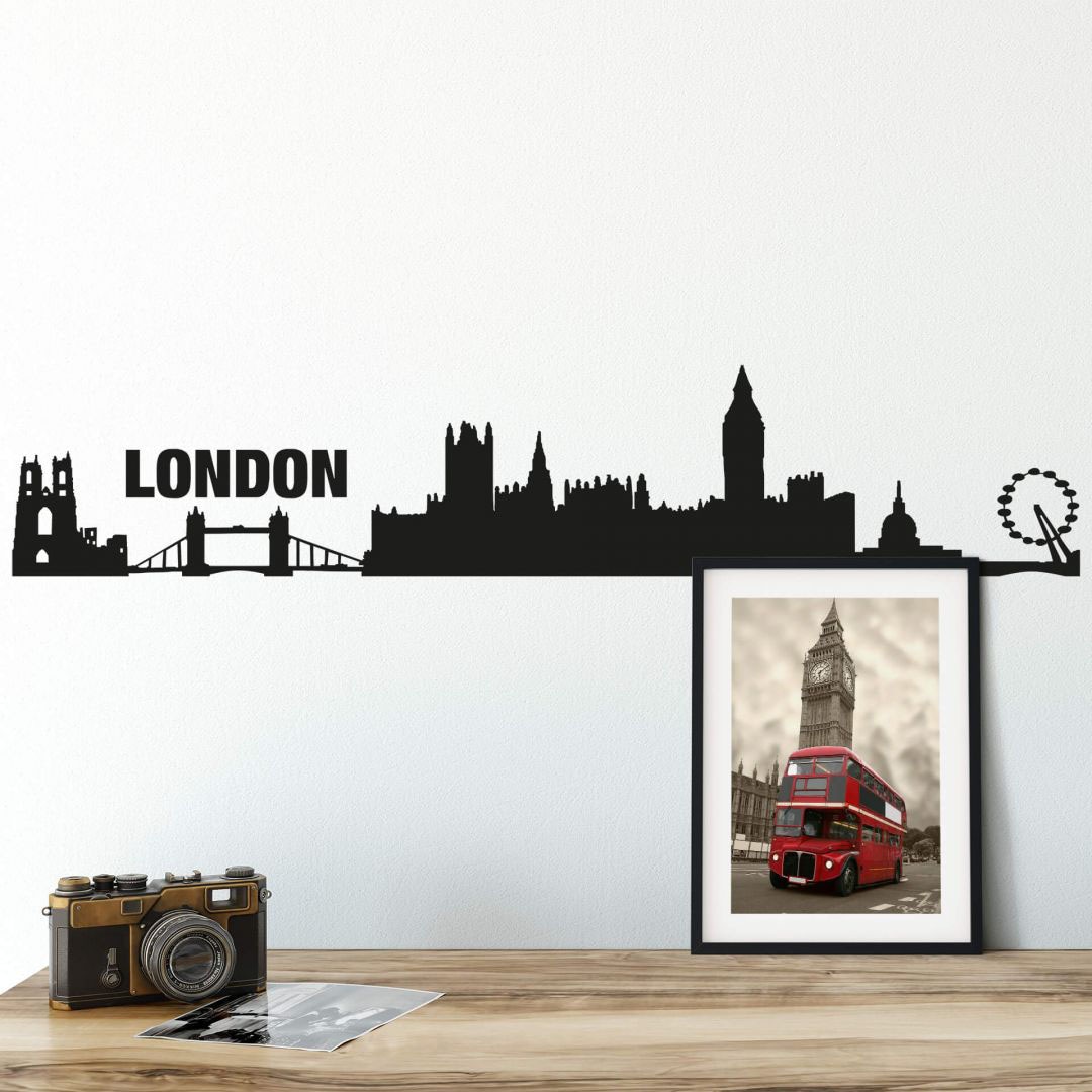 Wandtattoo auf Raten London Wall-Art (1 St.) »XXL Stadt kaufen Skyline 120cm«,
