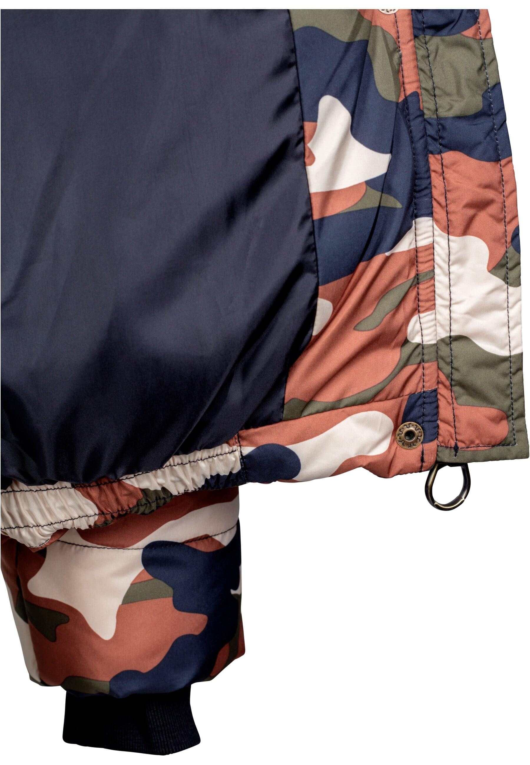 URBAN CLASSICS Winterjacke »Urban Classics Damen Ladies Boyfriend Camo Puffer Jacket« 1 Stk. tlg. mit Kapuze