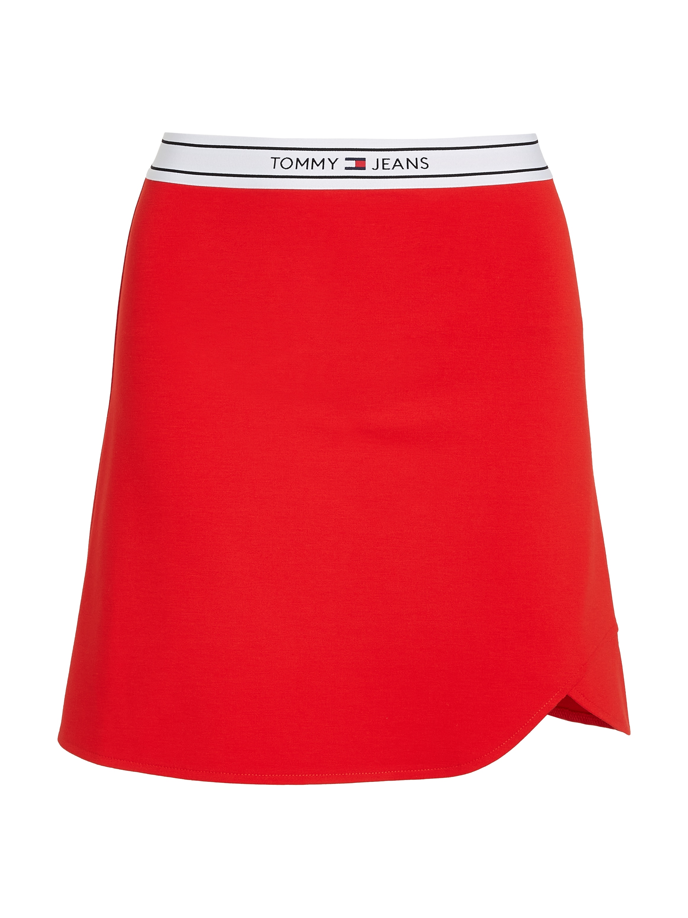 Tommy Jeans Jerseyrock »TJW LOGO TAPING MINI SKIRT« Webrock Mit Tommy Jeans Logo-Elastiktape