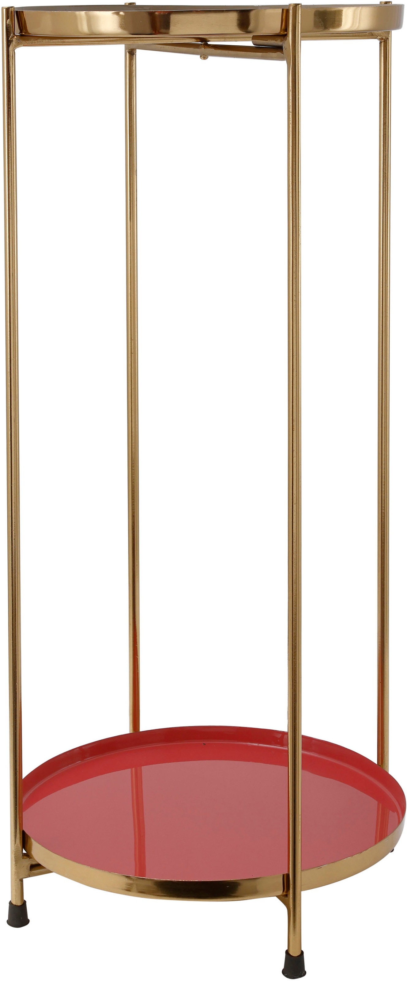 Kayoom Beistelltisch »Art Deco 1025, Abstelltisch aus Metall,funktional und stabil«, (1 St.), Dekorativ, glanzvolle Lackierung, praktische Ablageflächen