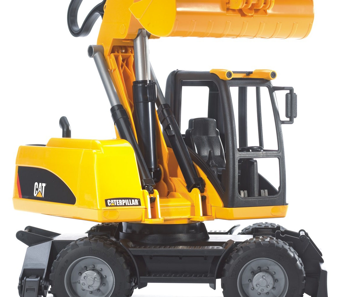 Bruder® Spielzeug-Bagger »Cat Mobilbagger 44 cm (02445)«, Made in Europe