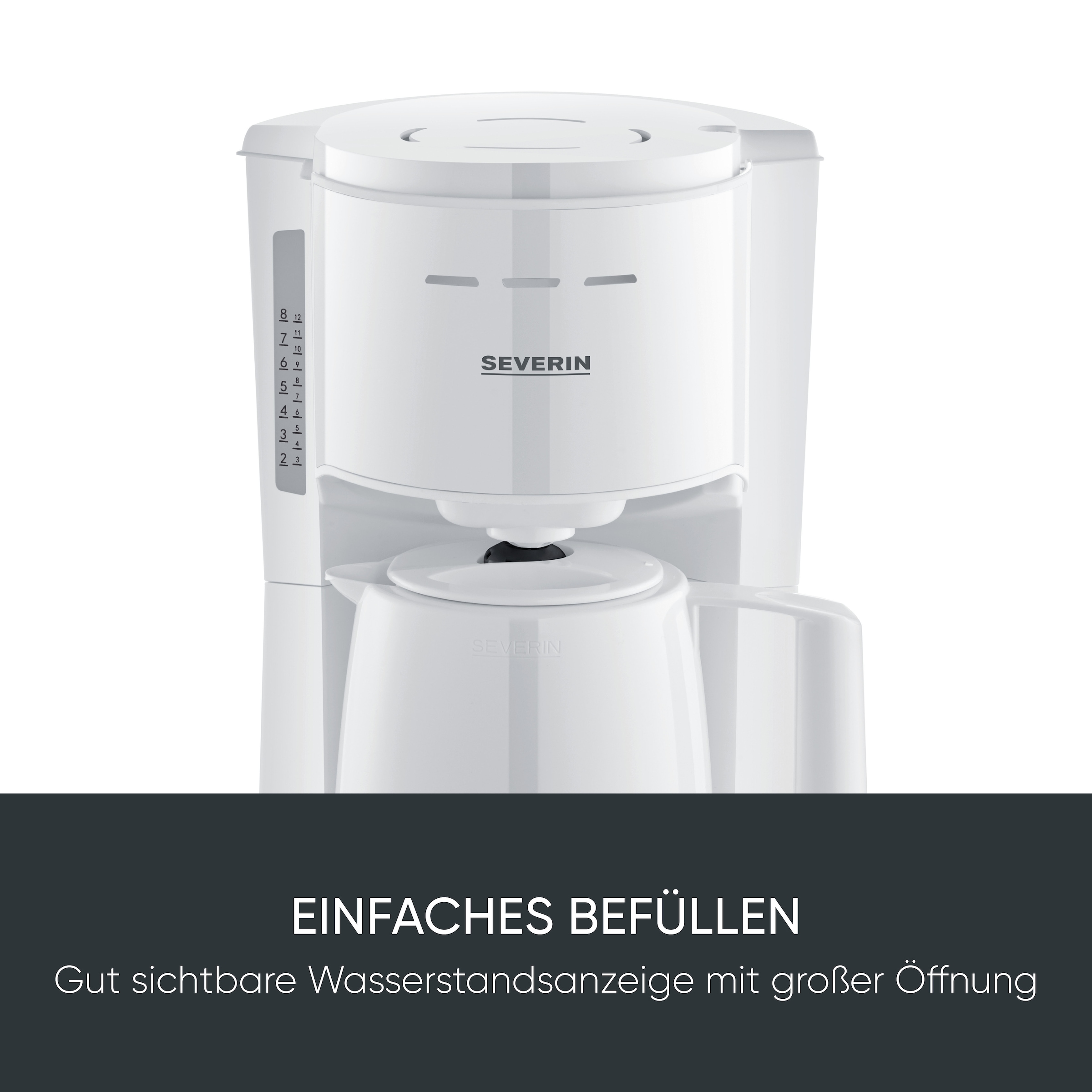 Severin Filterkaffeemaschine »KA 9309 mit 2 Thermokannen« 1 l Kaffeekanne Papierfilter 1x4 zwei Theromkannen für doppelten Kaffeegenuss