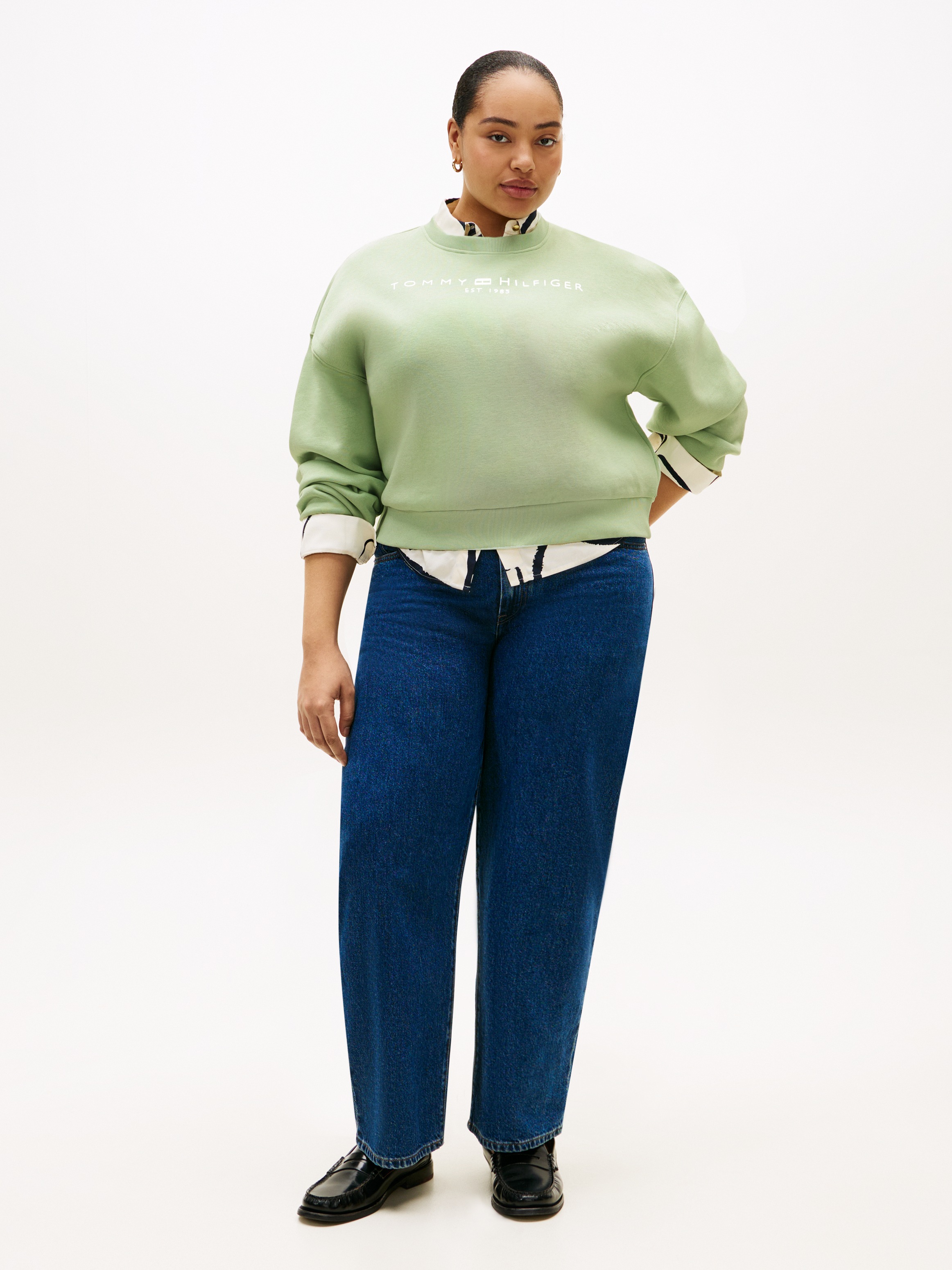 Tommy Hilfiger Curve Sweatshirt »CRV CORP LOGO MDRN SWTSRT«, in großen Größen
