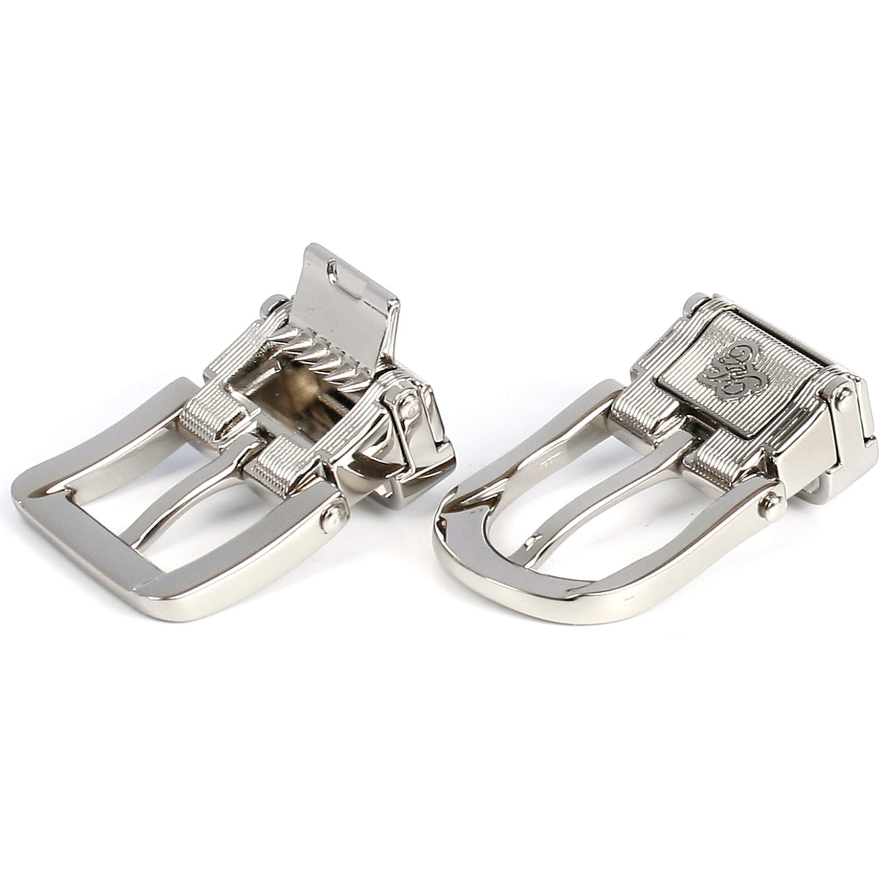 Anthoni Crown Ledergürtel in schmaler Form und gemusterter Schließe