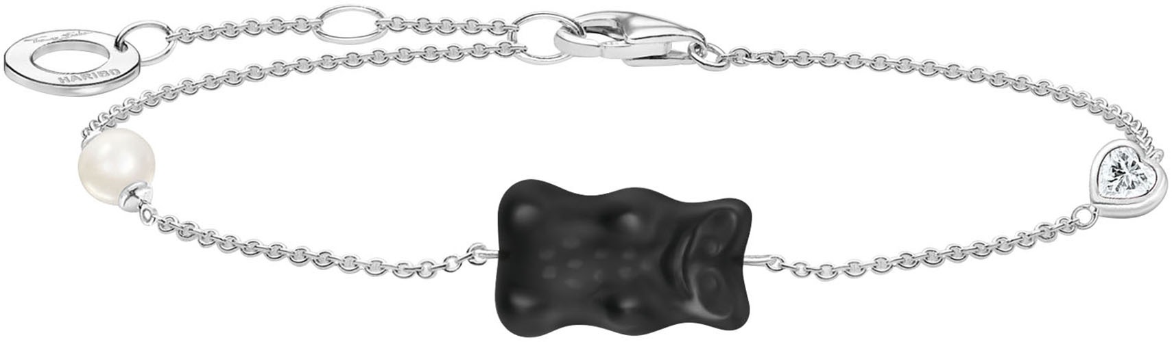 Thomas Sabo Armband »Thomas Sabo X Haribo Schmuck, Armband Mit Goldbär« Mit Kristallglas, Zirkonia (synth.) - Mit Süßwasserzuchtperle