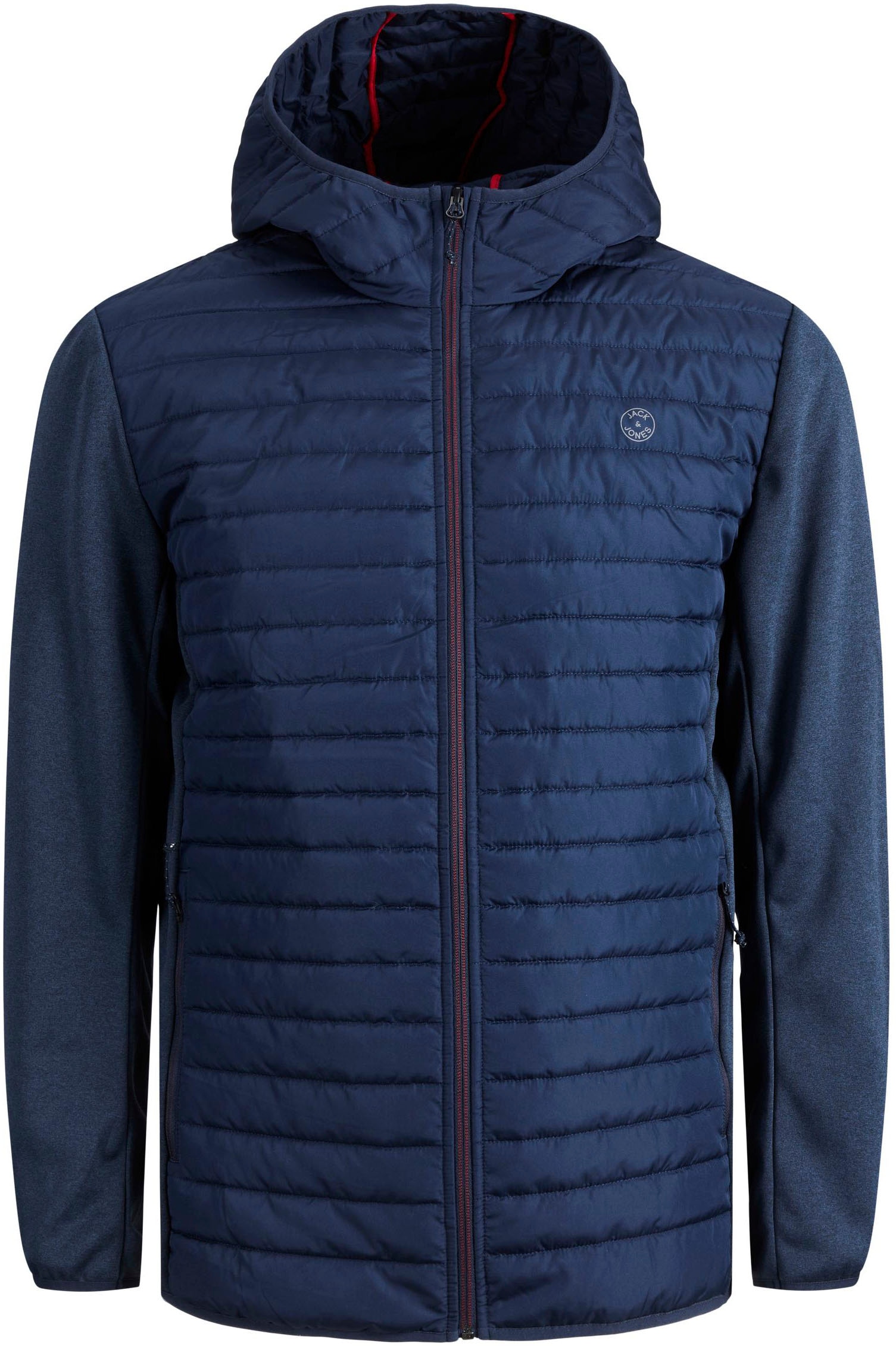 Jack & Jones Steppjacke »JJEMULTI mit Kapuze und Futter«, mit Kapuze, unifarben, modisch, regular fit, Polyester