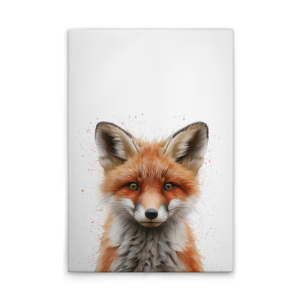 A.S. Création Leinwandbild »Baby Fox - Wandbild Weiß Braun Grau Keilrahmen günstig online kaufen