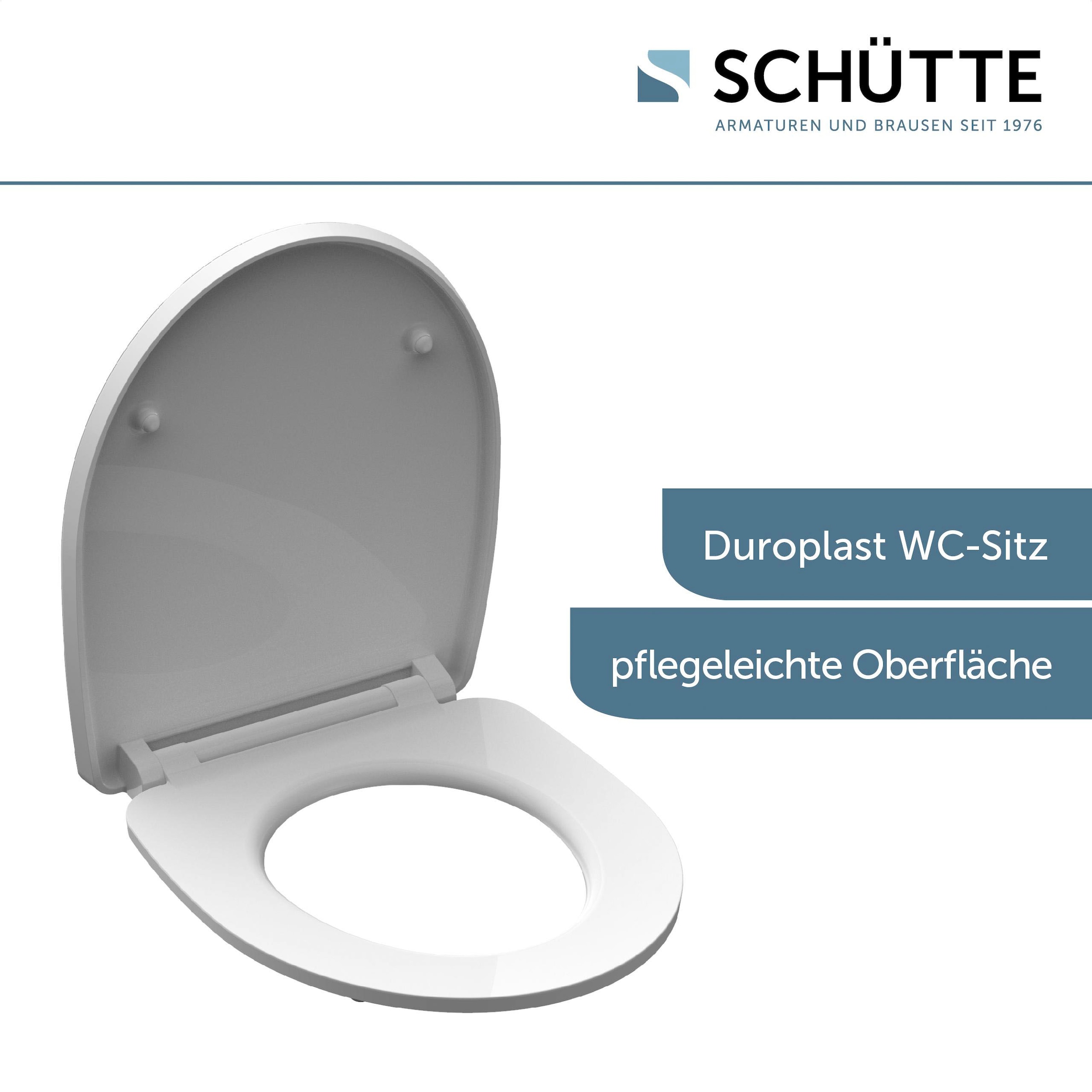 Schütte WC-Sitz »Round Dips«, Duroplast, Absenkautomatik, Schnellverschluss, mit Motiv, High Gloss