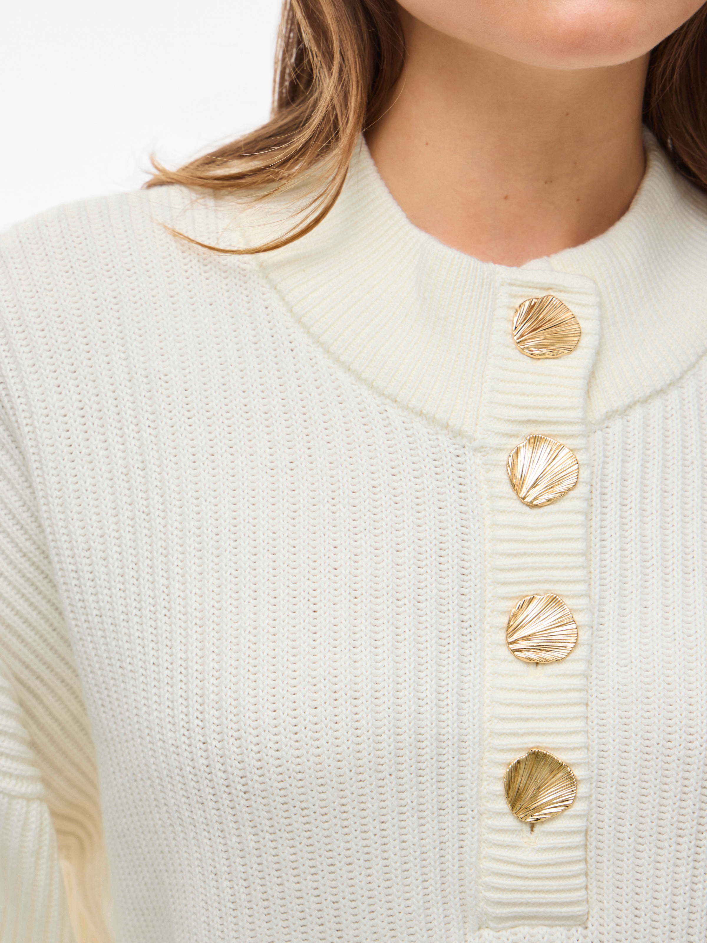 Vila Stehkragenpullover »VICHING CREW NECK L/S KNIT TOP - NOOS«