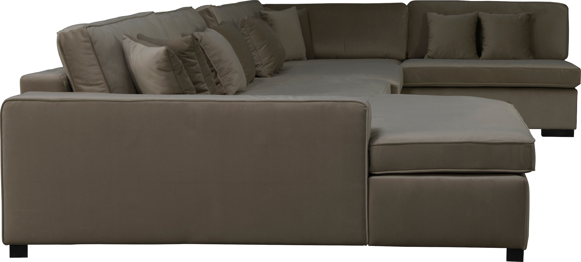 Home affaire Wohnlandschaft »Skara U-Form«, Lounge-Sofa mit Federkernpolsterung, in vielen Bezugsvarianten