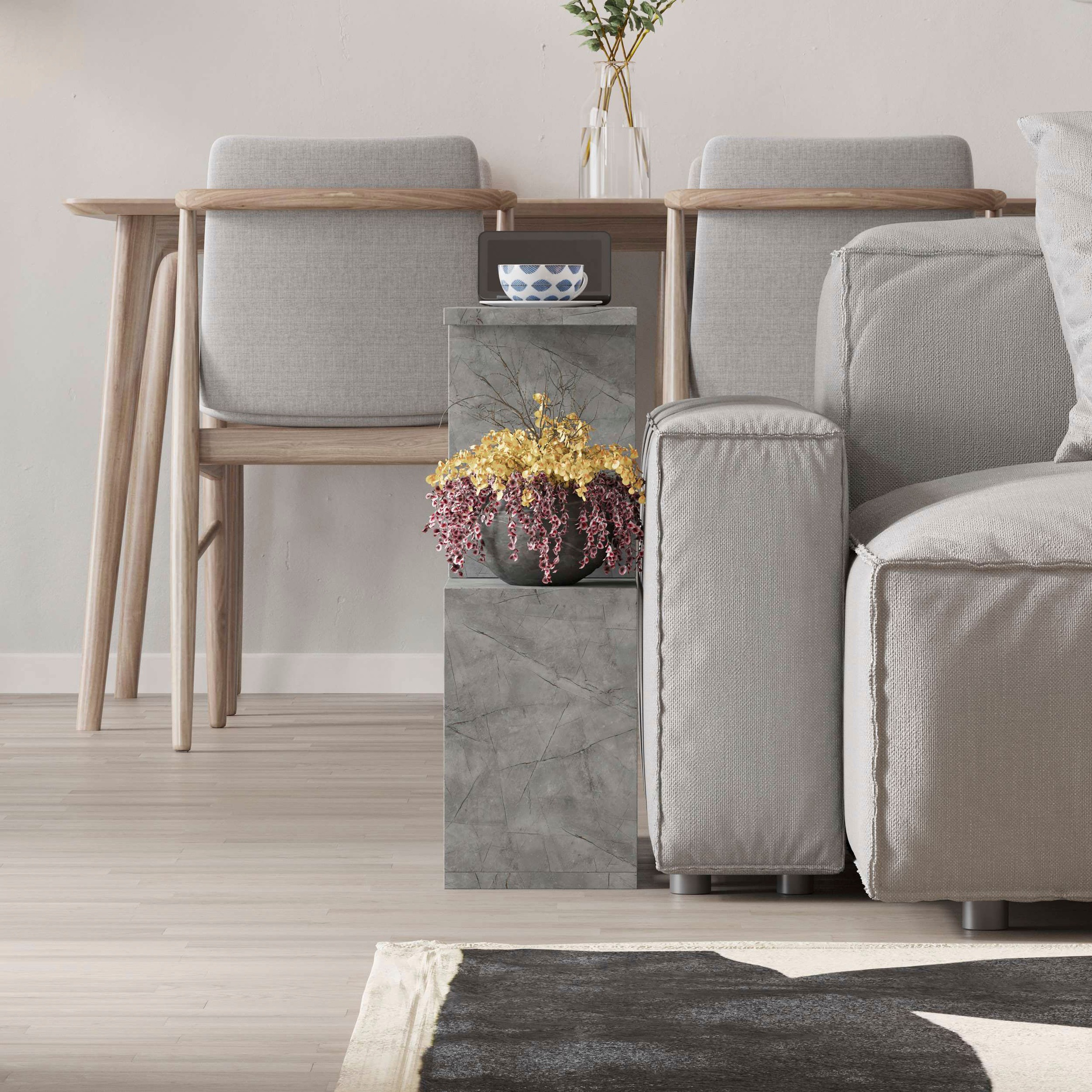 Decortie Beistelltisch »HOMEMANIA BEISTELLTISCH«, (Packung, 1 St.), Leichte Montage, Lagerung, Platzsparend
