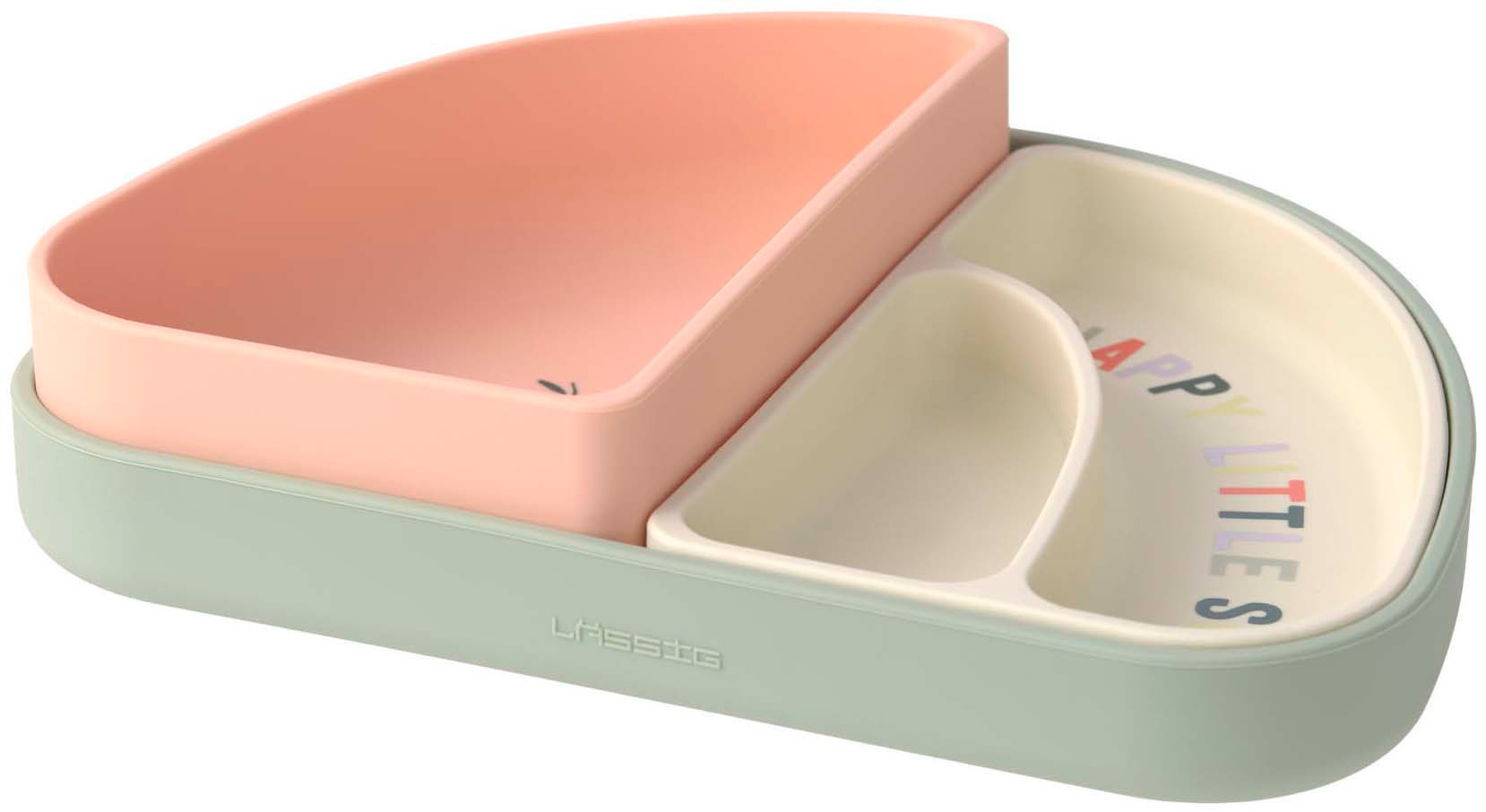 LÄSSIG Kindergeschirr-Set »Happy Fruits Kirsche, Silikon«