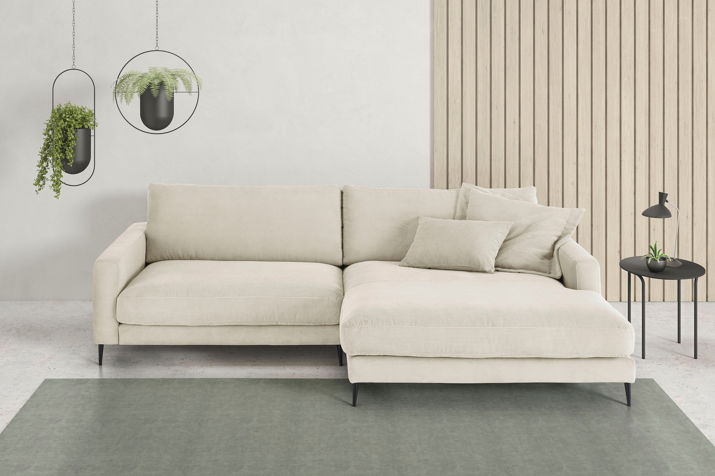 Home affaire Ecksofa »Downtown, B/T/H: 272/190/84 cm L-Form« weicher Sitzko günstig online kaufen
