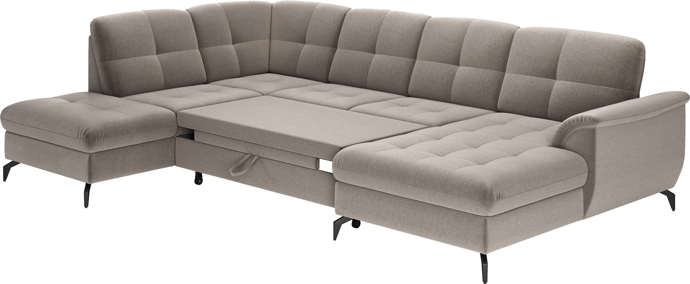 sit&more Wohnlandschaft »Zora U-Form«, wahlweise mit Bettfunktion und Bettkasten