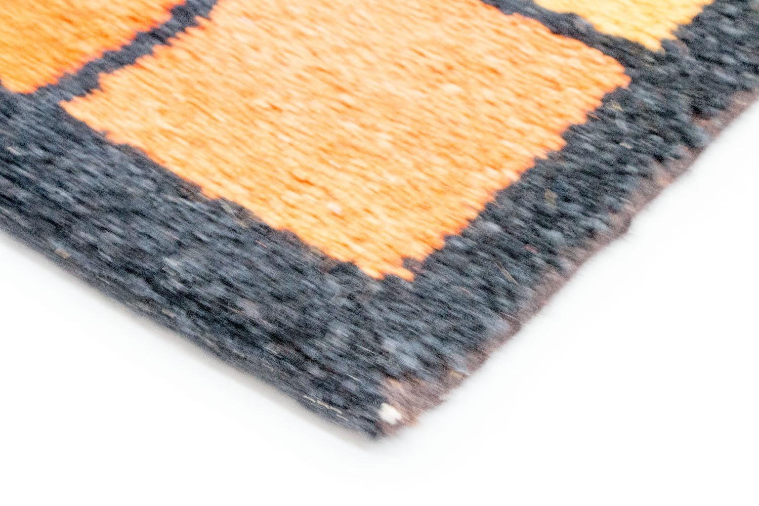 morgenland Wollteppich »Gabbeh Teppich handgeknüpft handgeknüpft bestellen rechteckig, blau«, bequem schnell und