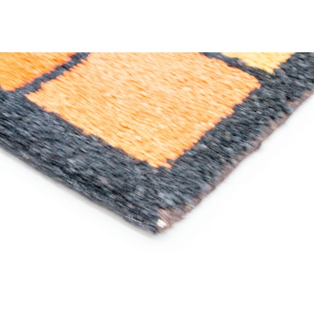 morgenland Wollteppich »Gabbeh Teppich handgeknüpft blau«, rechteckig,  handgeknüpft bequem und schnell bestellen
