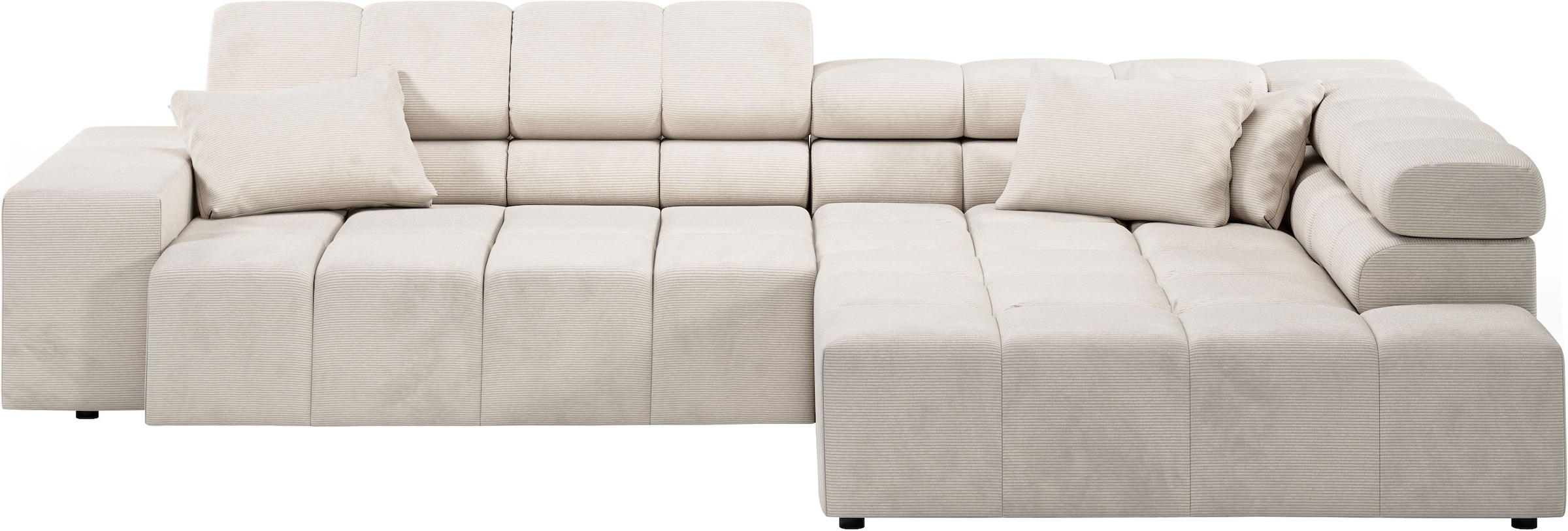 INOSIGN Ecksofa »Ancona incl. Kopfteilverstellung, Breite 319cm, L-Form«, w günstig online kaufen