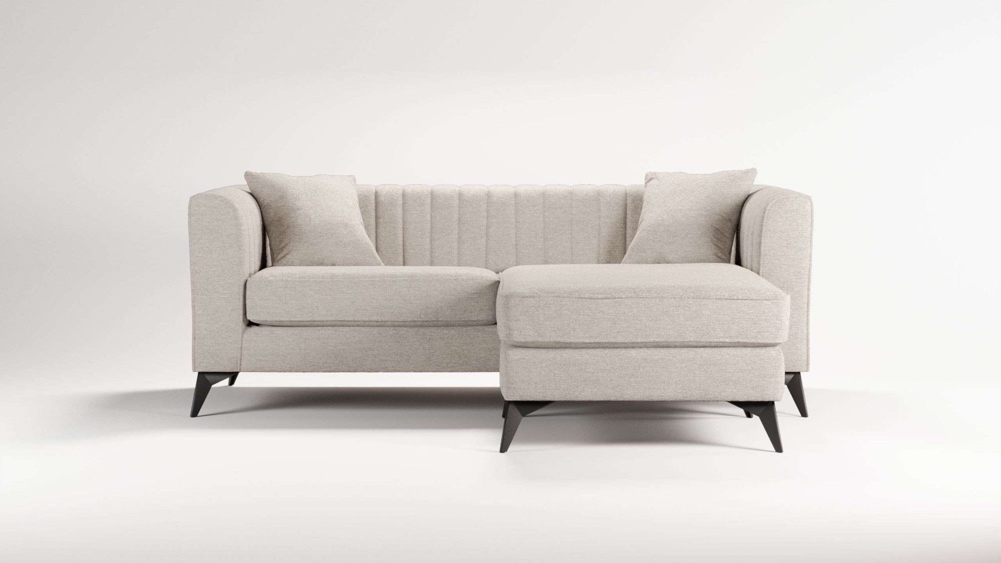 Places of Style Ecksofa »MATTHEW L-Form ideal für kleine Räume, Maße B/T/H: günstig online kaufen