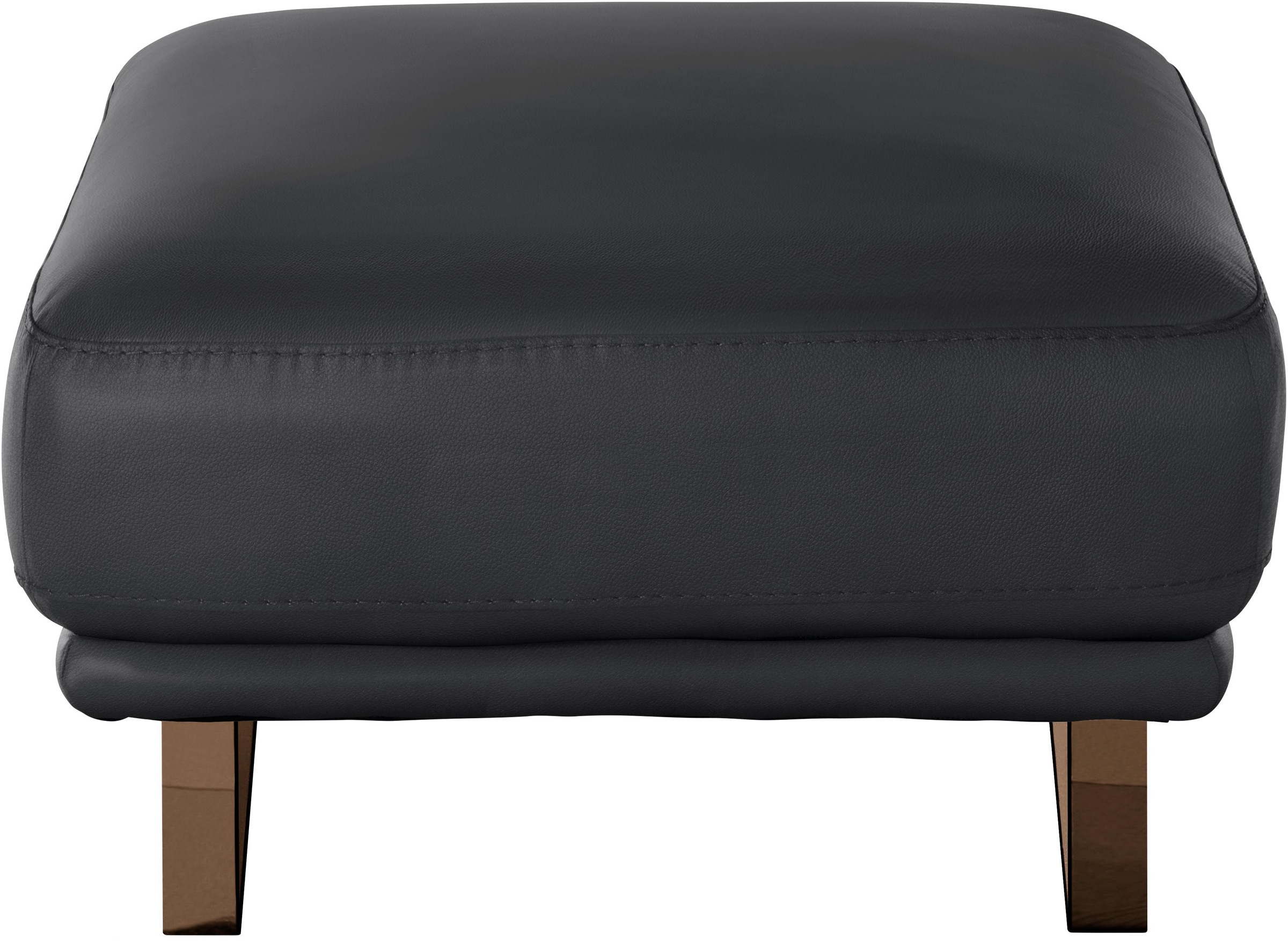 W.SCHILLIG Hocker »montanaa«, mit Metallkufen in Bronze pulverbeschichtet, Breite 71 cm