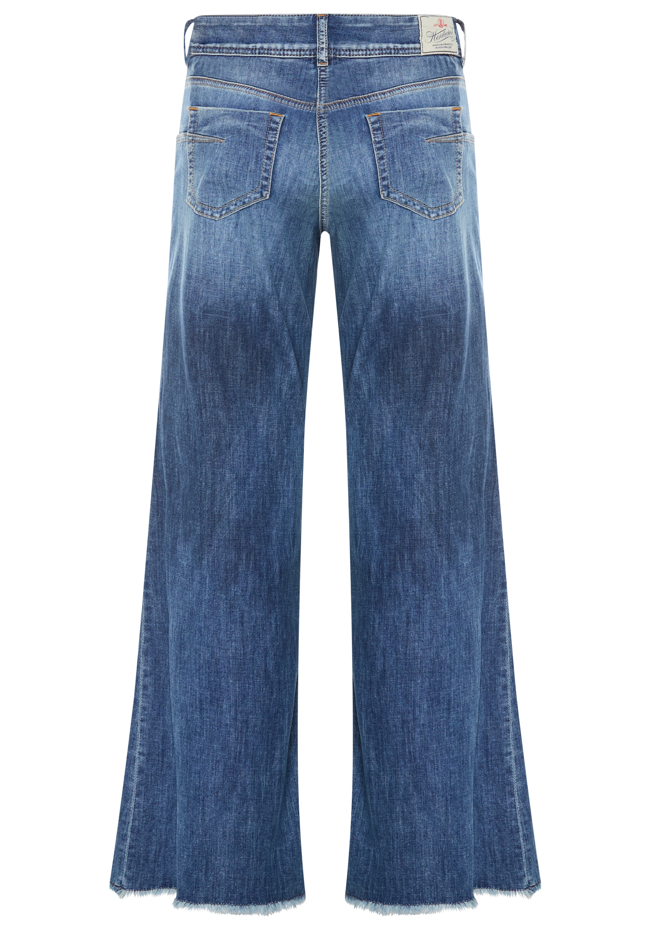 Herrlicher 5-Pocket-Jeans »Edna Kama Denim Light« Flared Fit, extra Weite