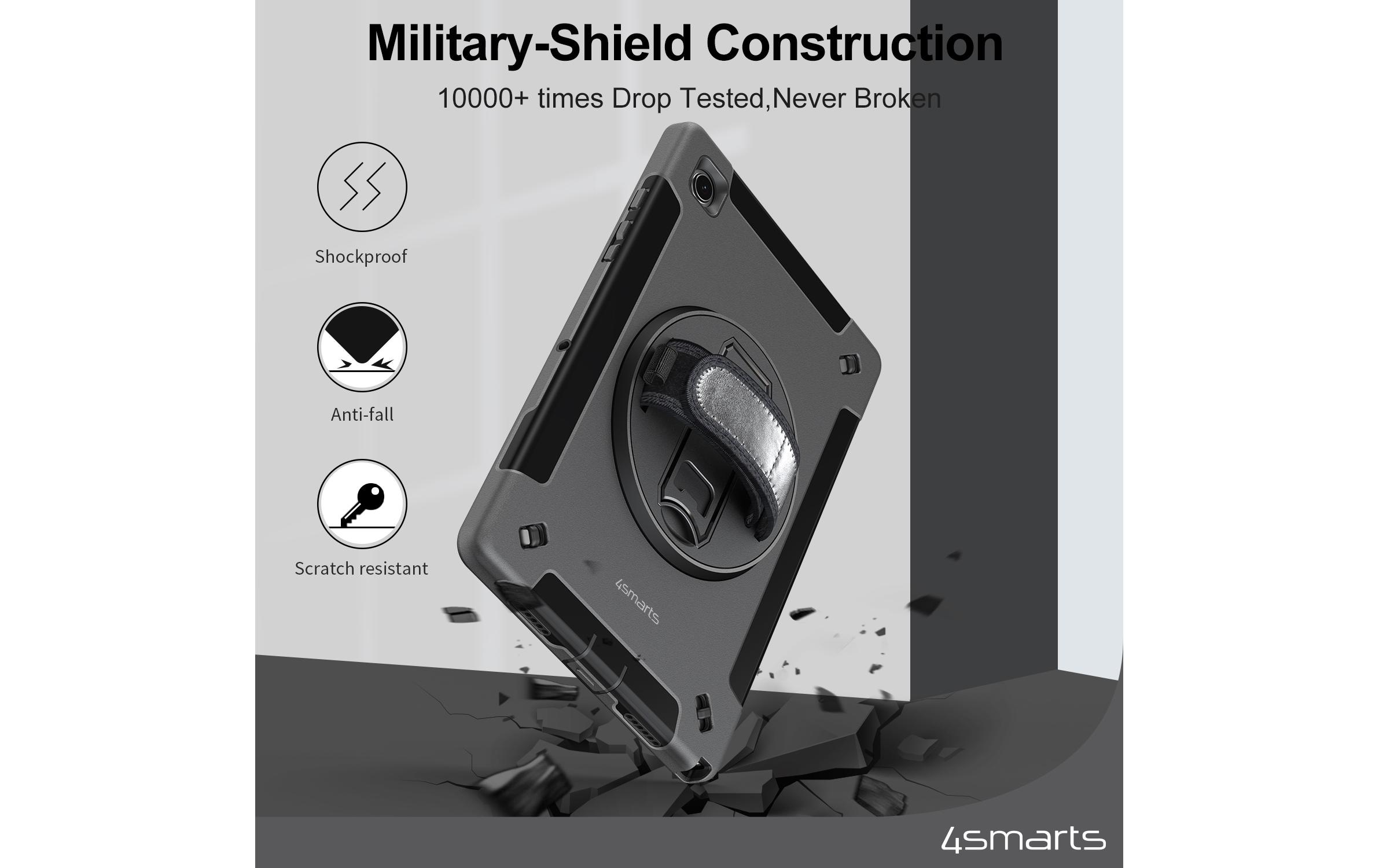 4smarts Tablet-Hülle »Back Cover Rugged GRIP Galaxy Tab A9+« Samsung Galaxy Tab A9 | Samsung Galaxy Tab A9+ 28 cm (11 Zoll)